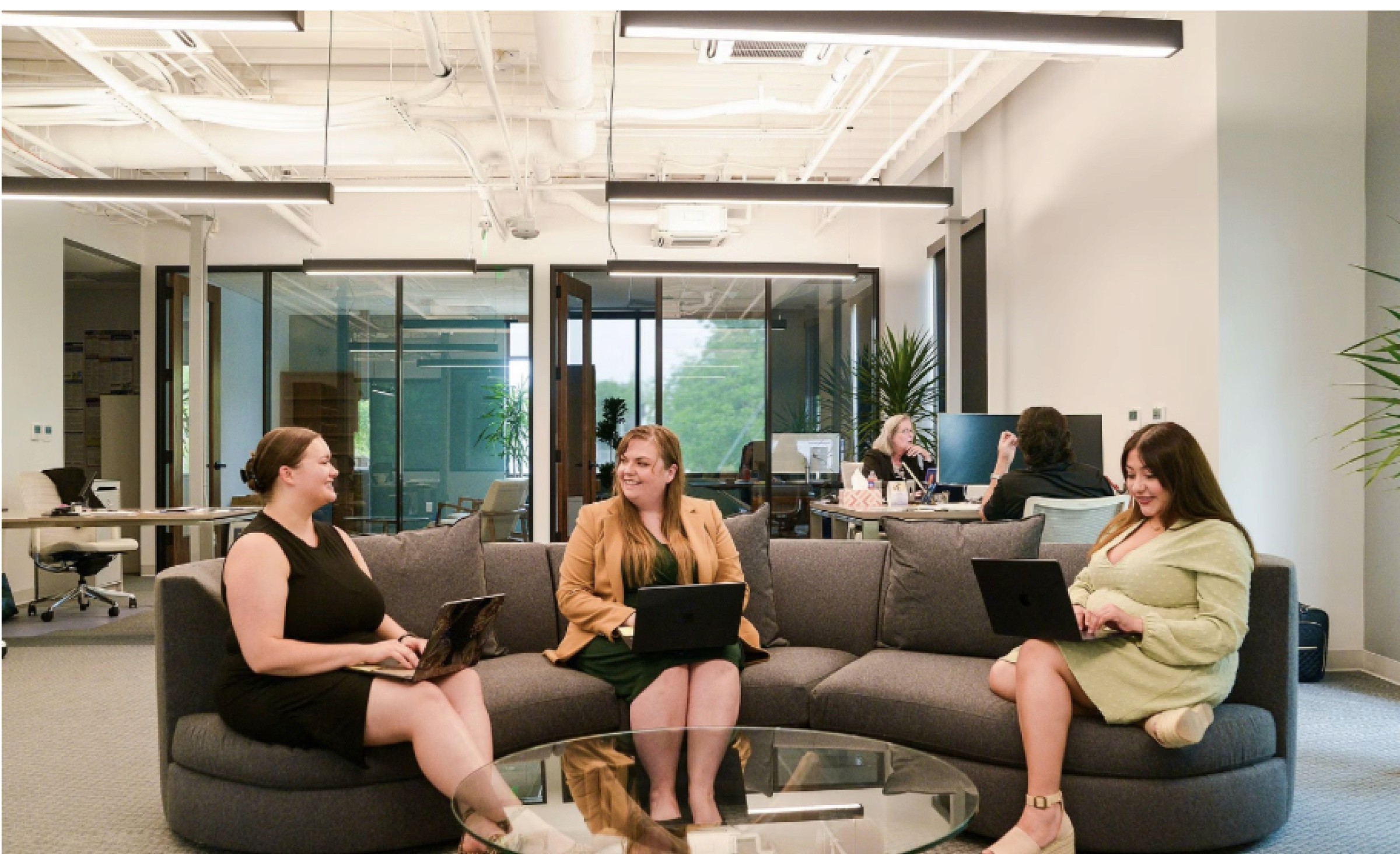 People working together in a contemporary office