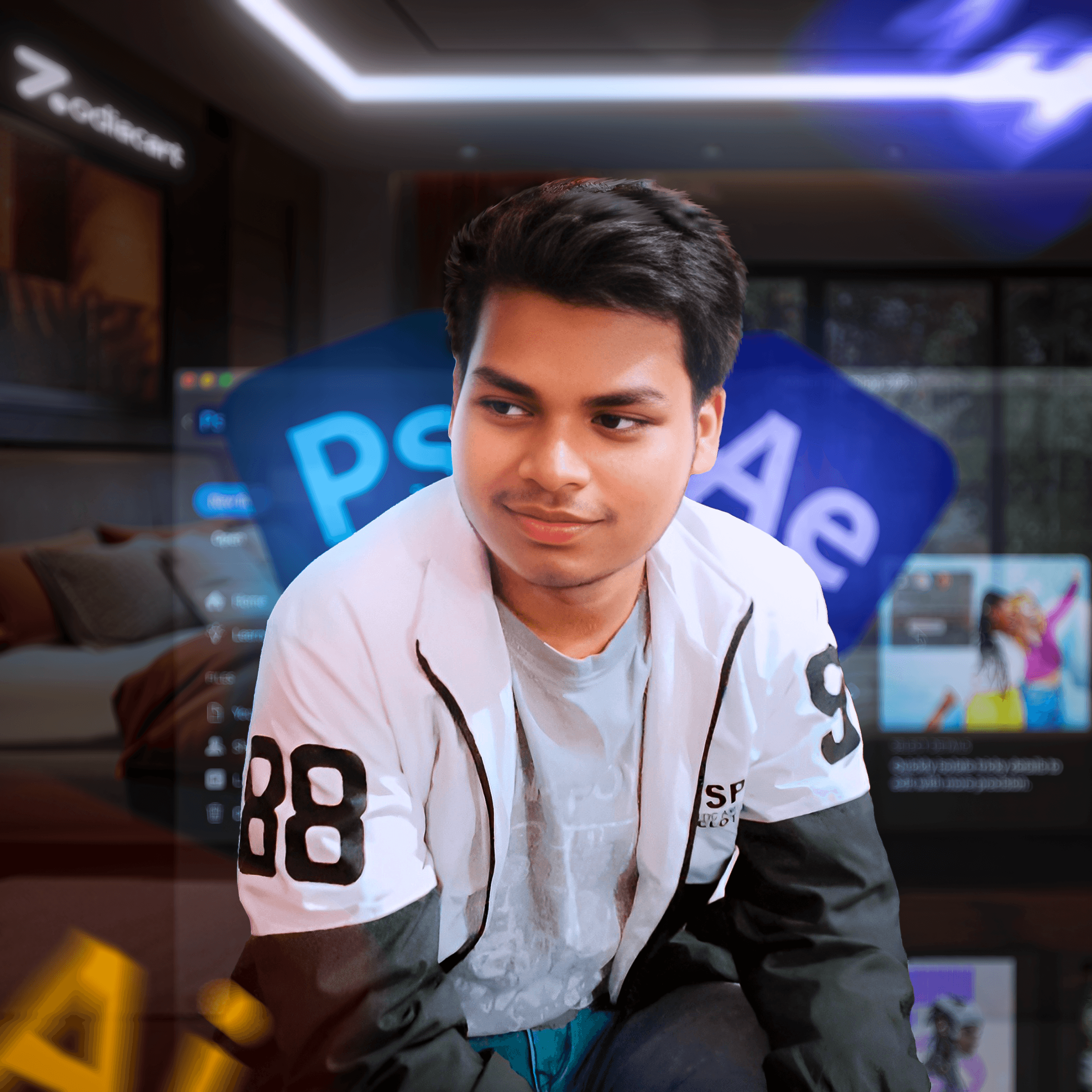 Portrait of portfolio creator – front view