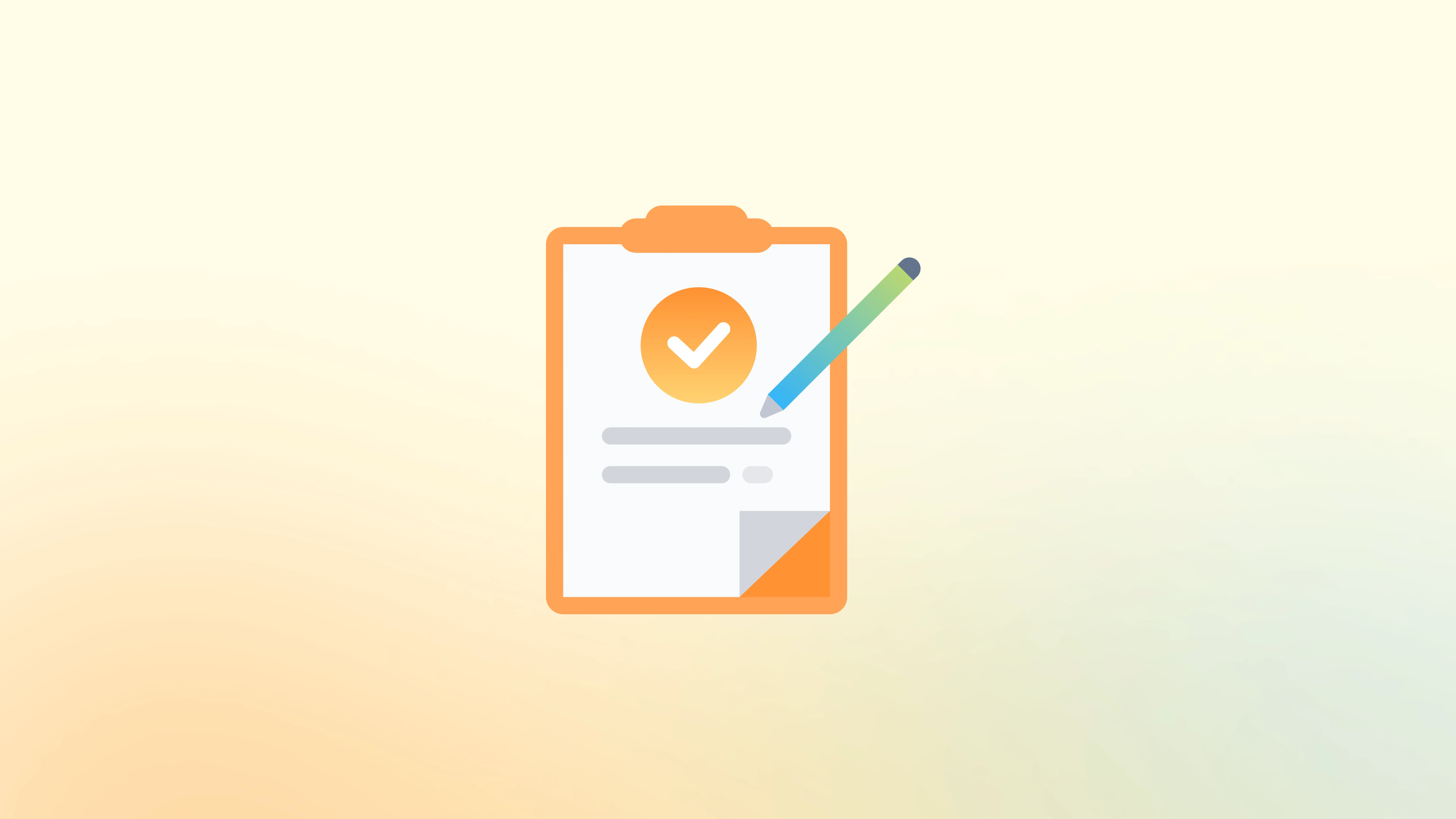 프리랜서 제안서와 견적서 작성을 표현한 체크마크와 펜이 있는 클립보드 일러스트, 제안서와 견적서의 차이점과 반드시 포함해야 할 7가지 핵심 항목 비교 가이드.