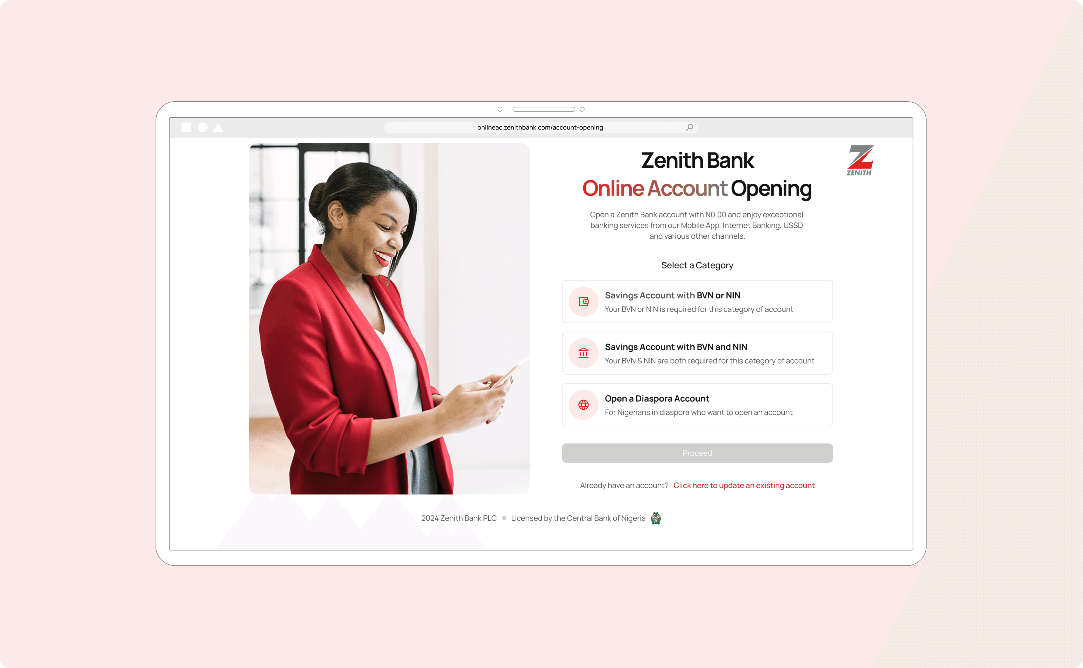 Banking Landing Page - Hero Section