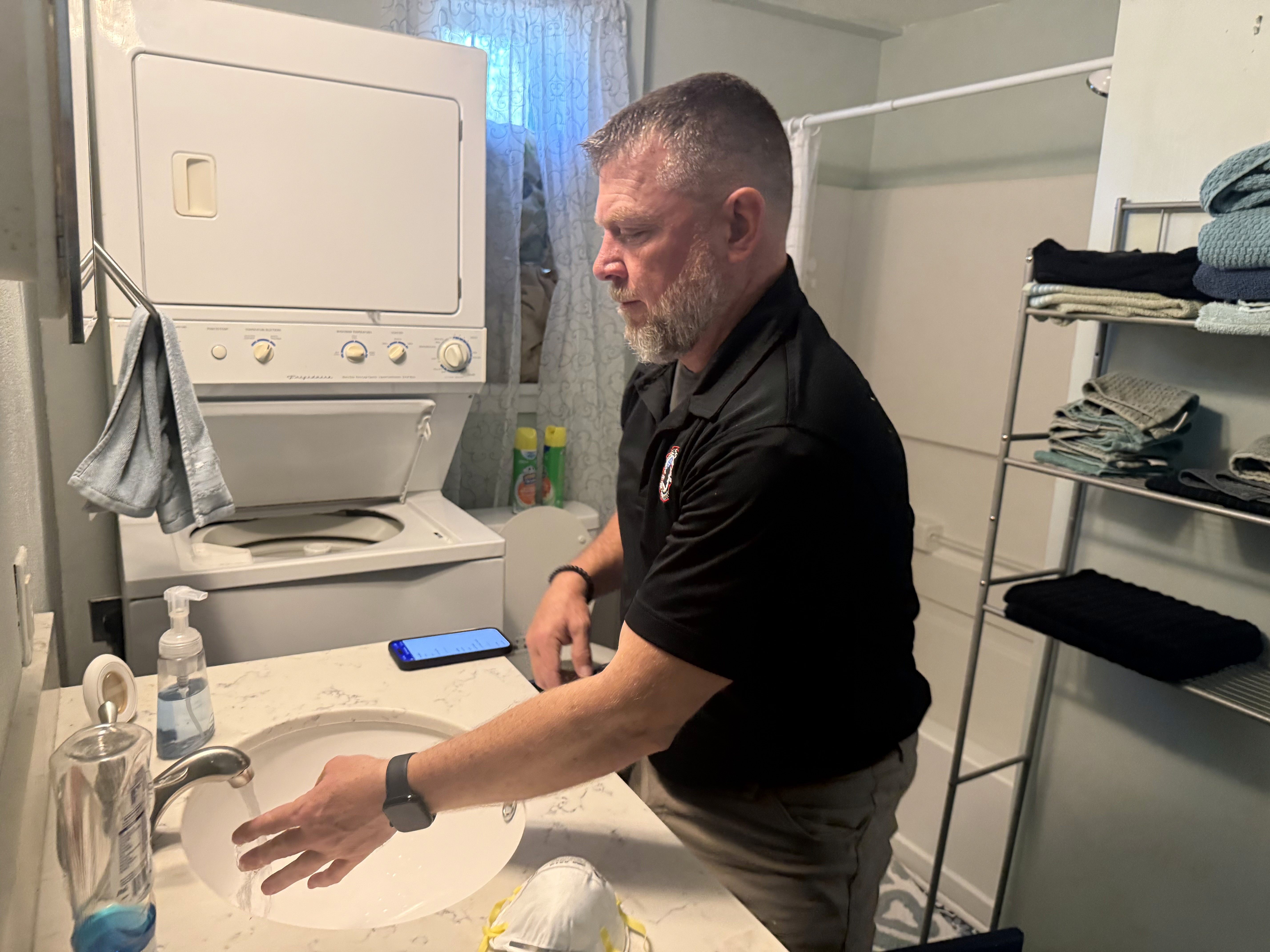 Home inspector inspecting house in Mississippi