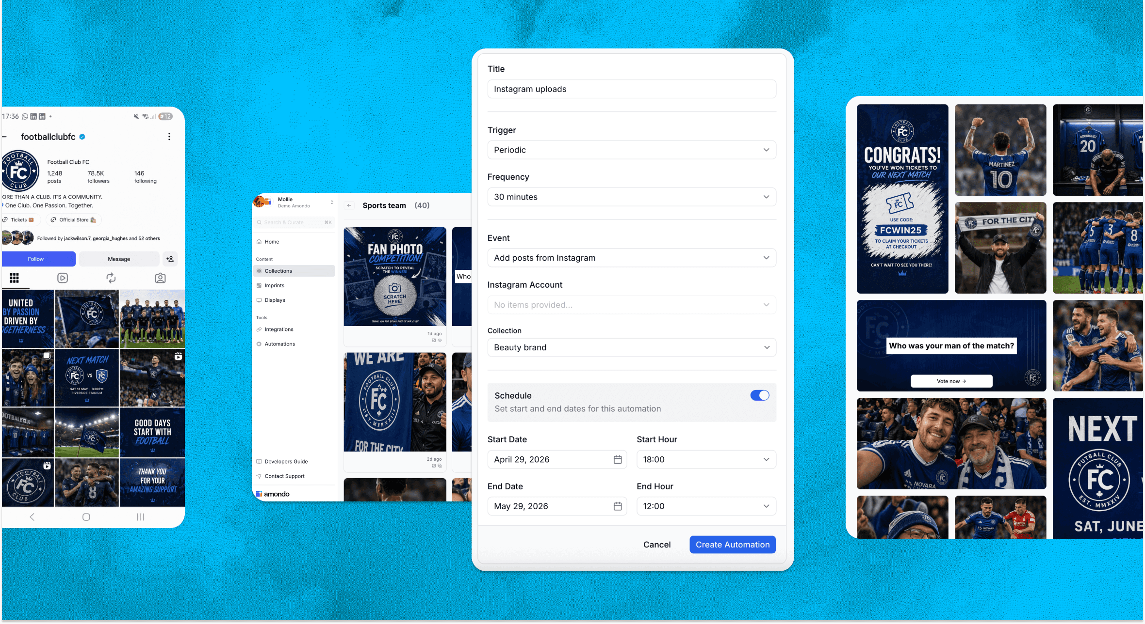 Amondo Automations feature
