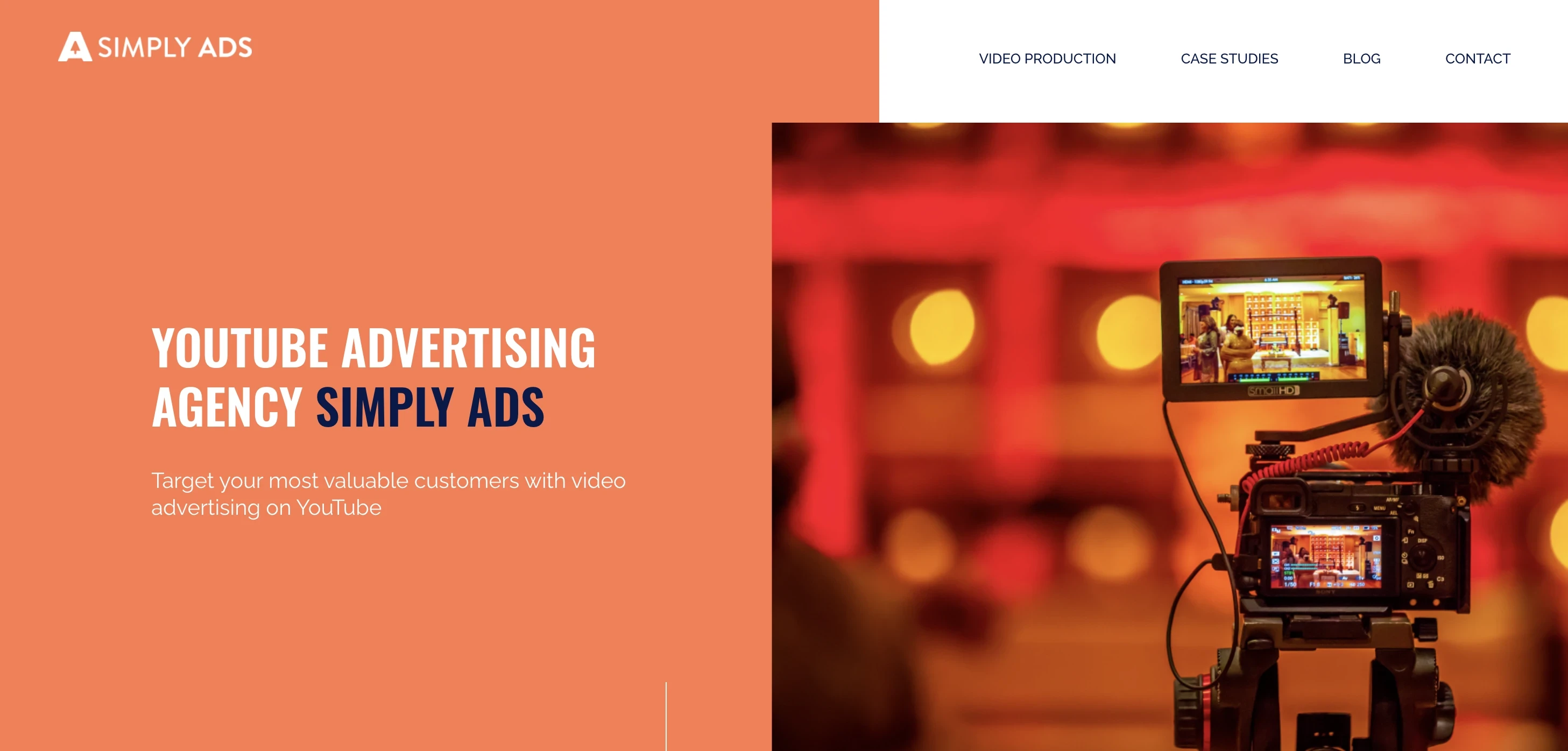 Screenshot of Simply Ads platform