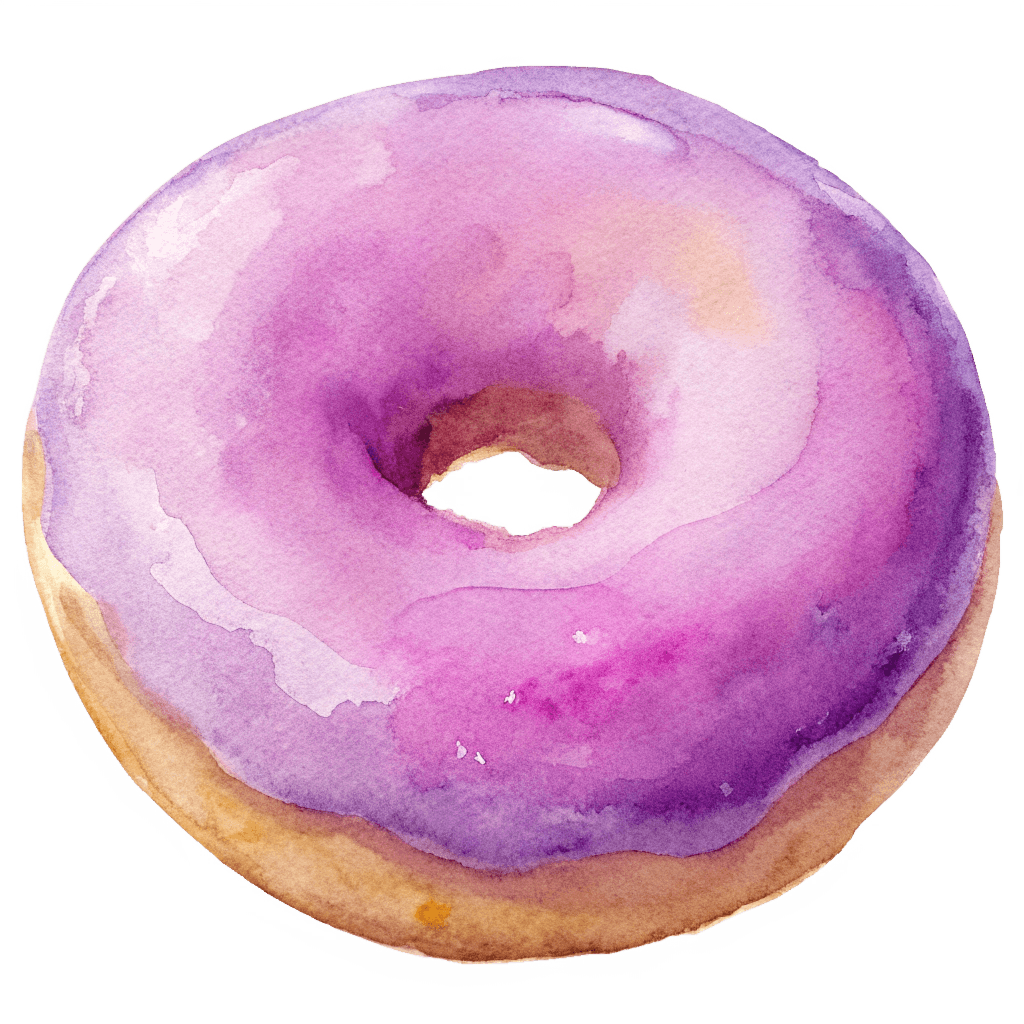 purple donut