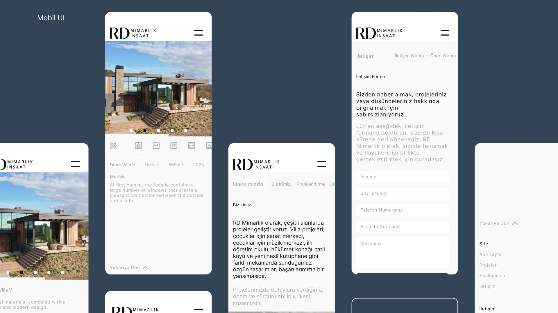 mobile website showcase