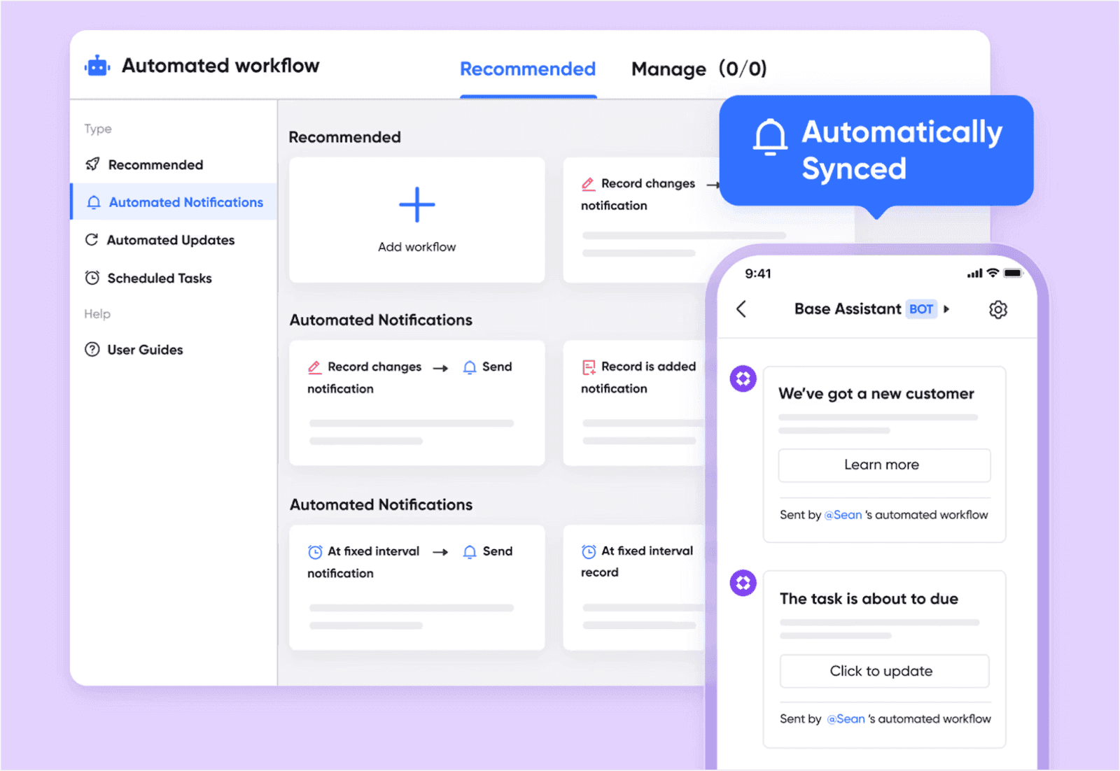 Lark Base automated workflow to streamline process