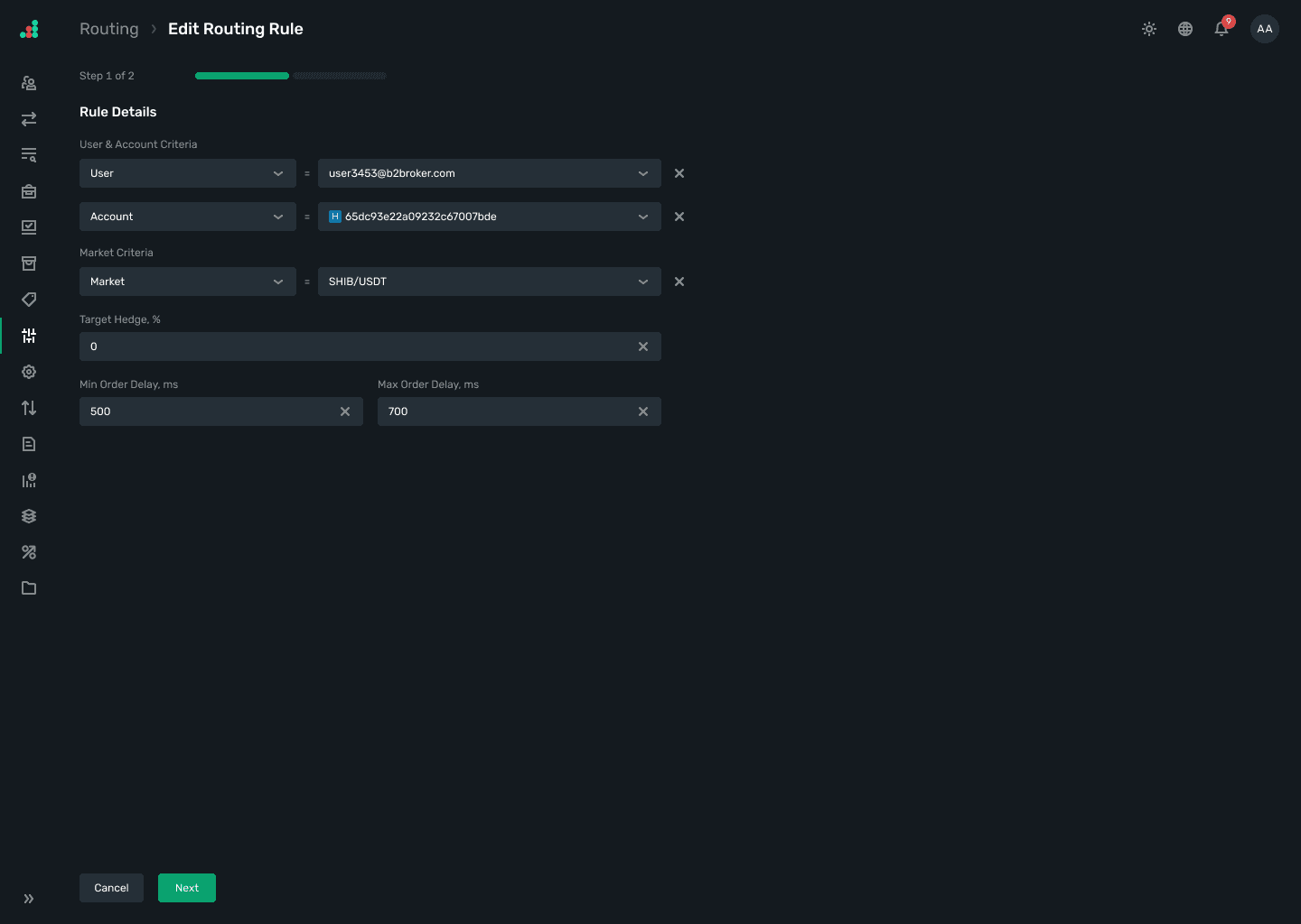 Customizable Routing Rules