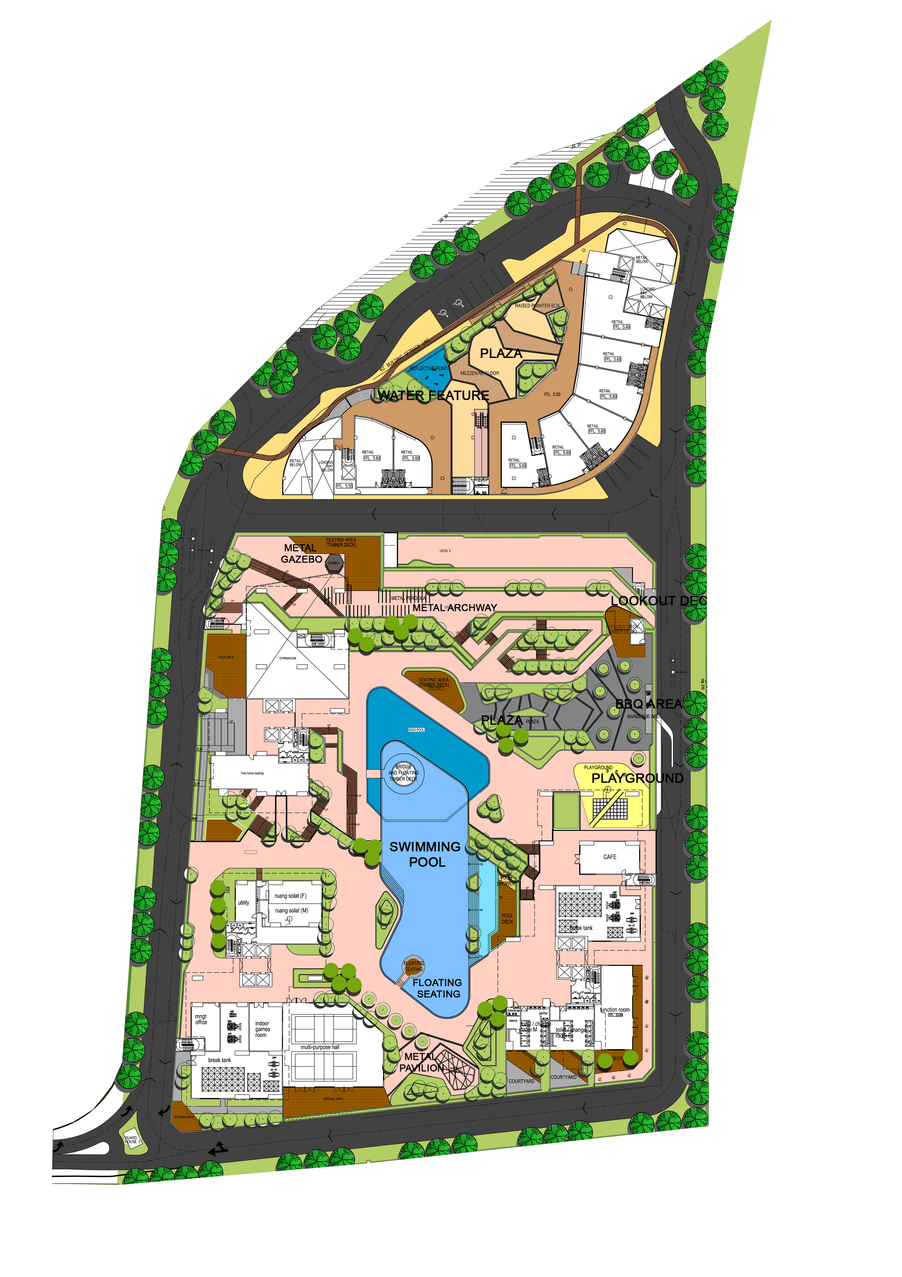 Architectural drawing of Trio by Setia by Asima Architects