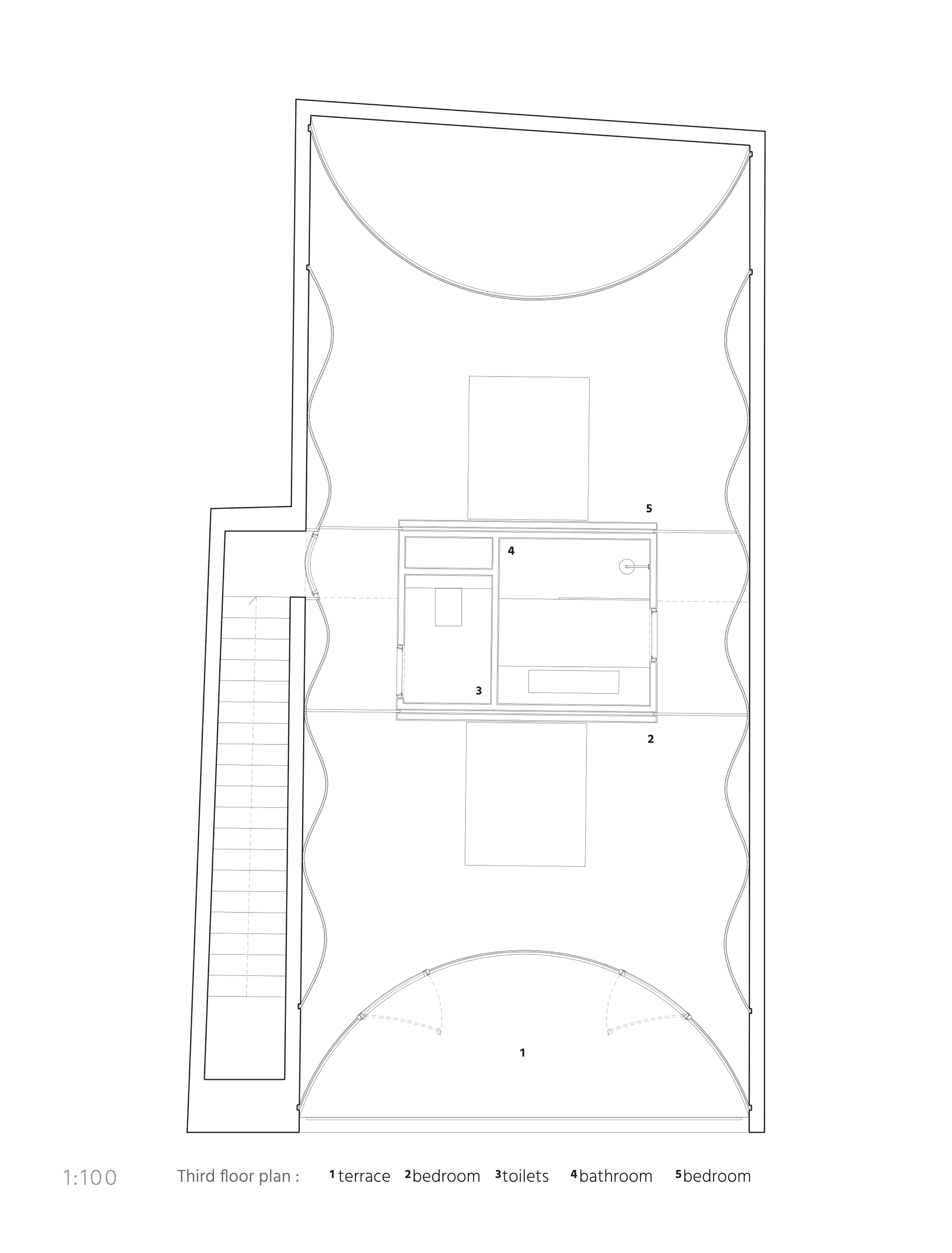 House in Lisbon plan chambres