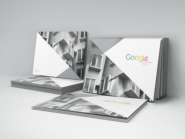  Here is a great example of a well designed bound annual report by Google. Click through to see more images of the report. 