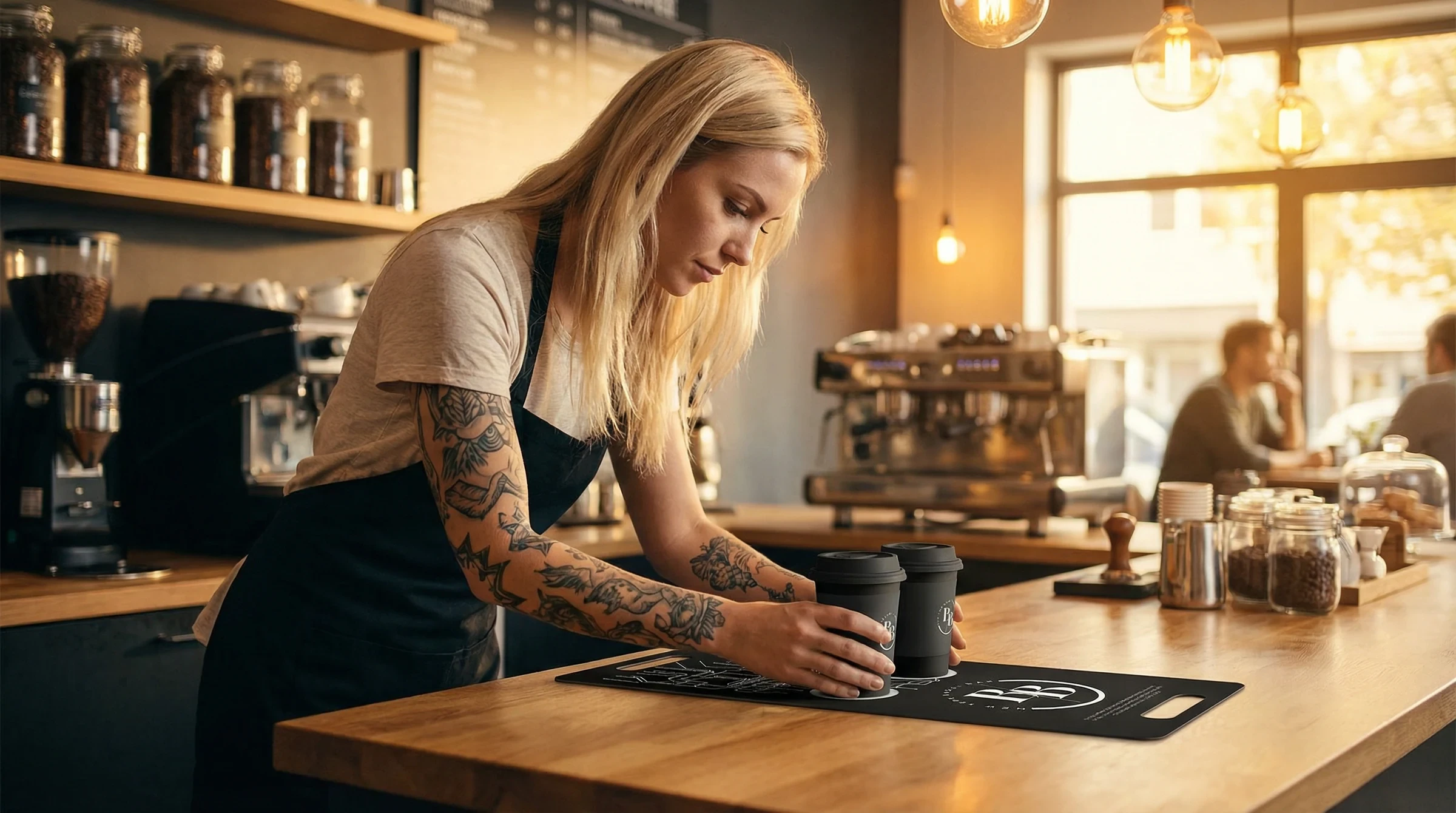 At the coffee bar — New York Bagel Bar