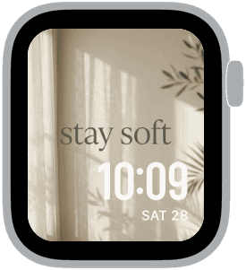 still words Apple Watch face preview 4 featuring winter, autumn, summer, and spring.