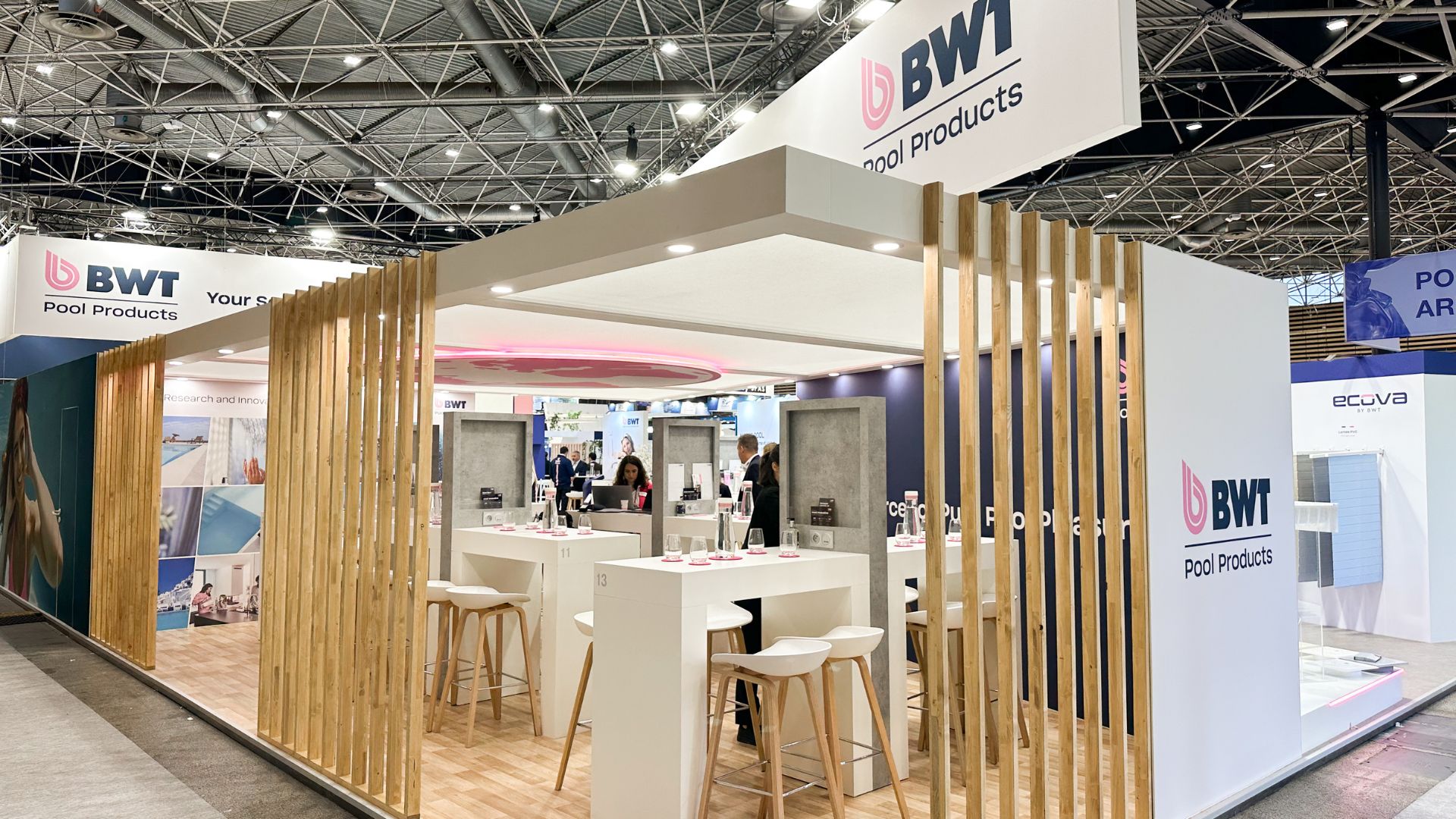 stand BWT au salon Piscine Globale par Expace