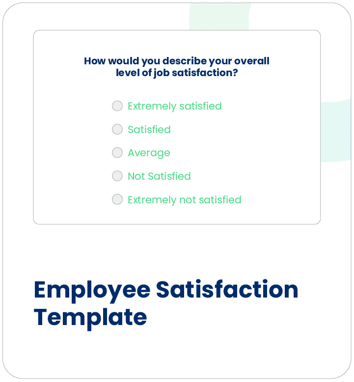 employee satisfaction Template