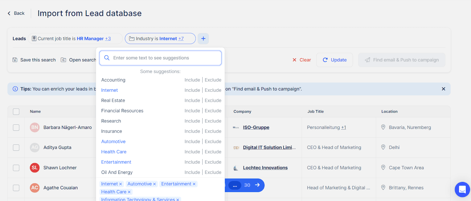 B2B Lead Database