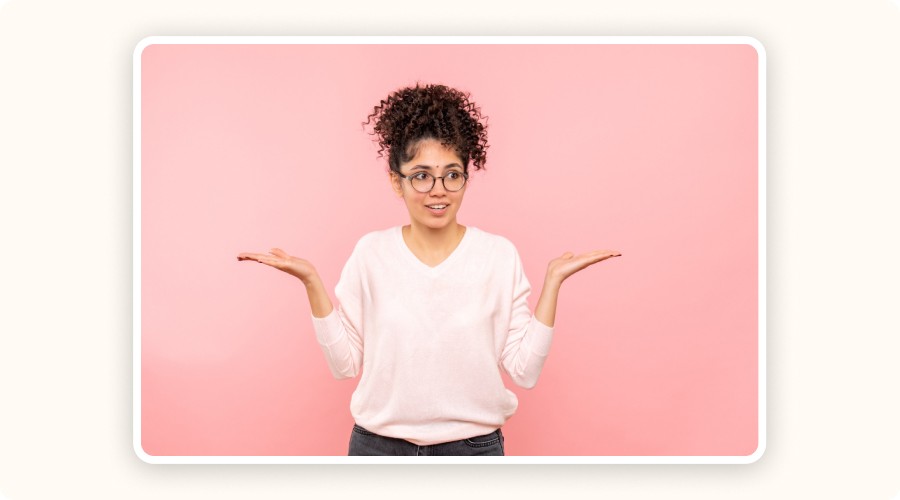 Confused woman