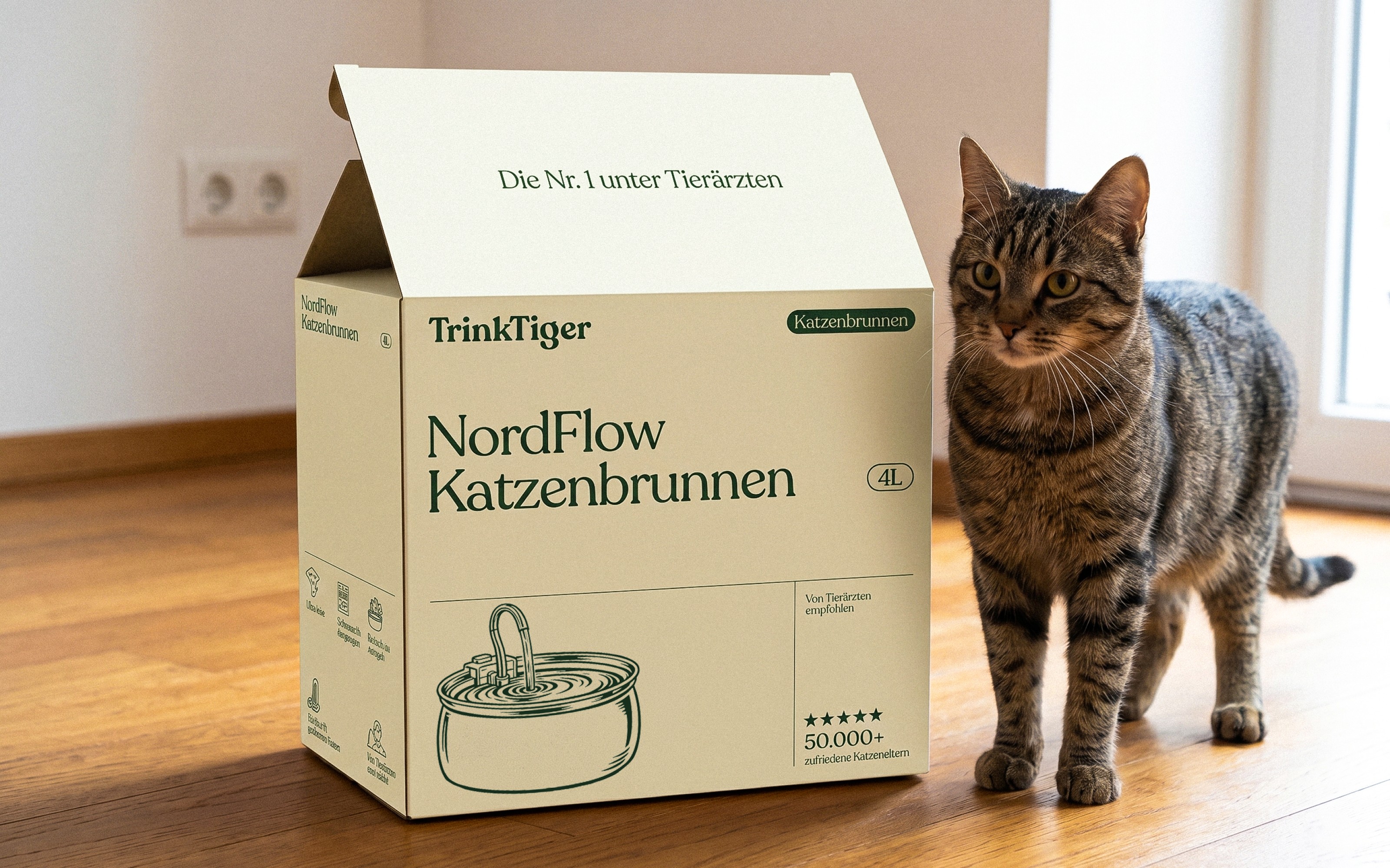 Premium pet care branding aligned with German engineering values