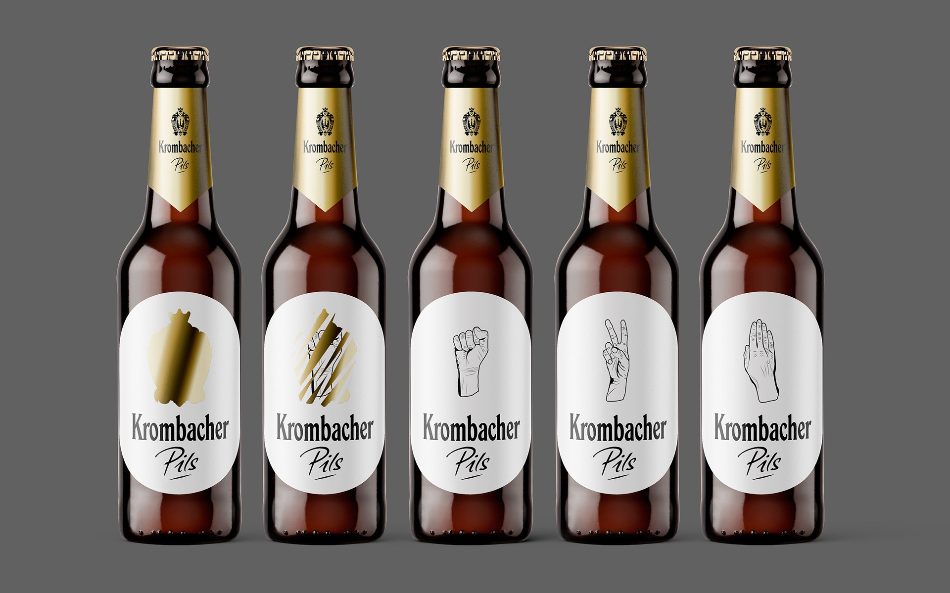 Labeldesign für die Krombacher Nightlife Edition – reduziert, laut und bewusst anders gedacht.