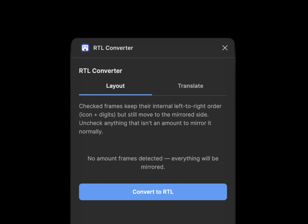 my RTL converter plugin for figma