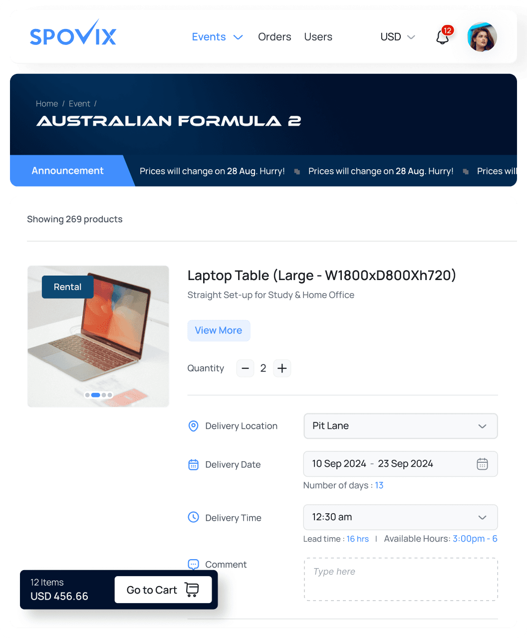 An image of Freelio's budget ui