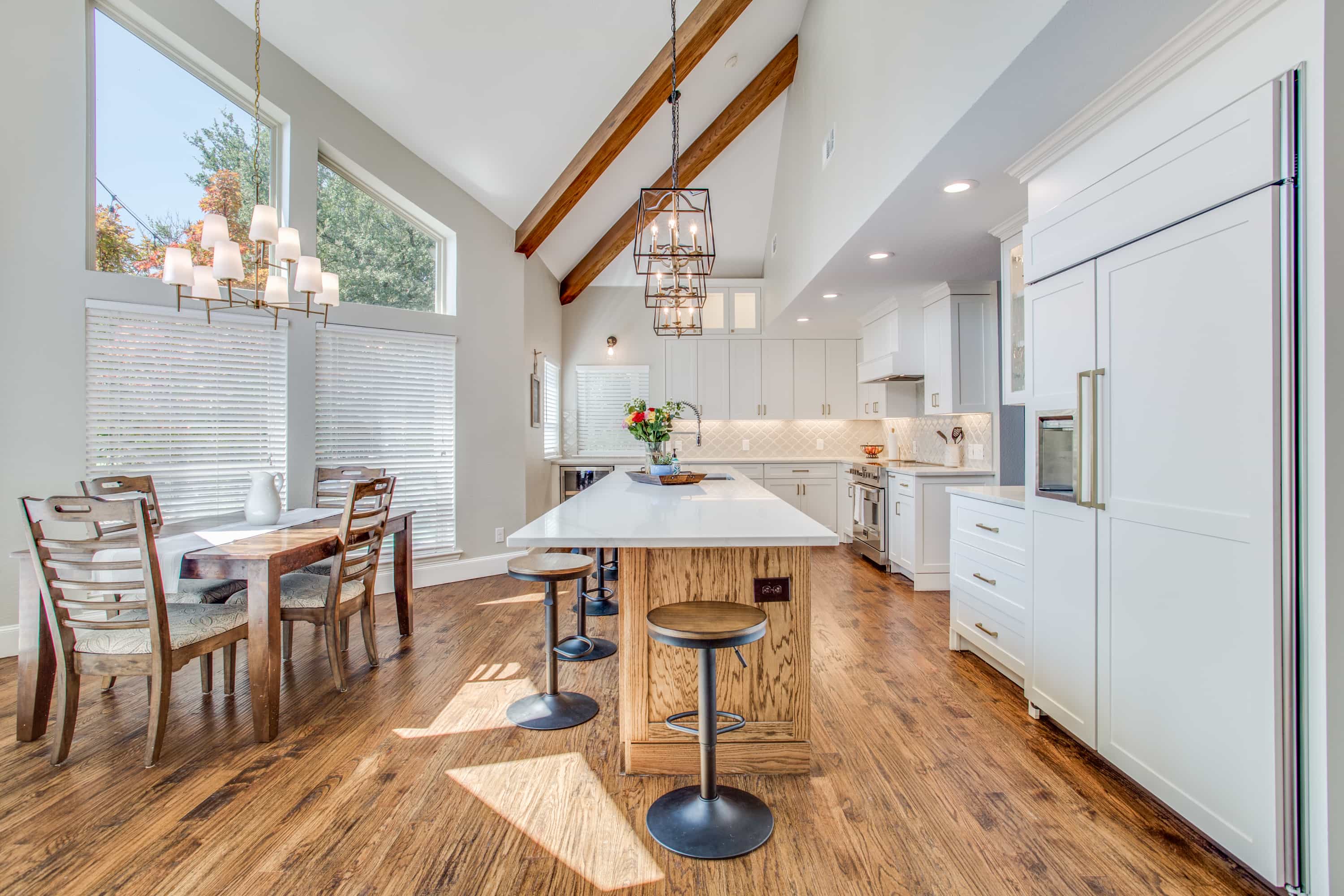 luxury dining area remodel