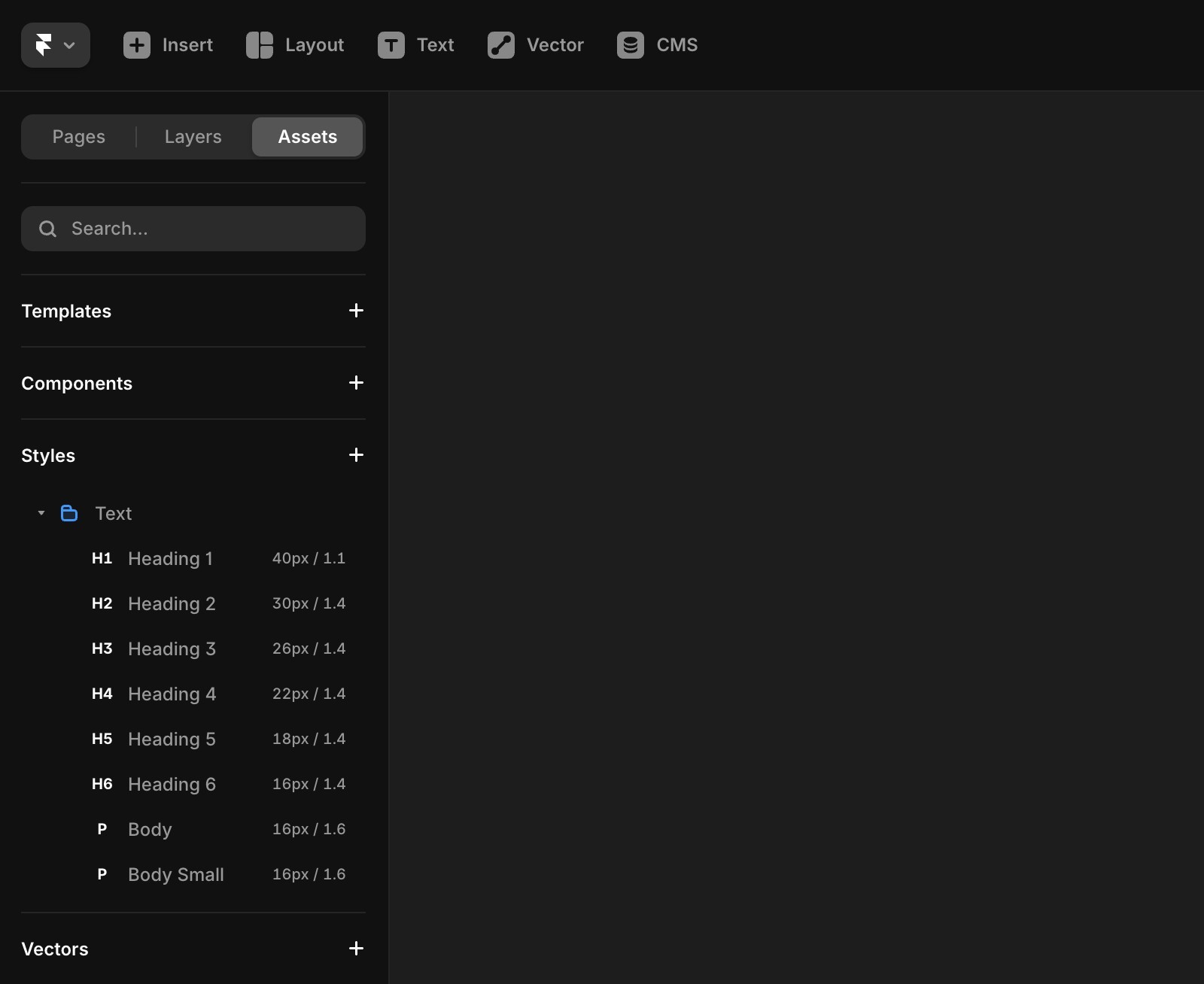 项目中资源面板显示文本样式