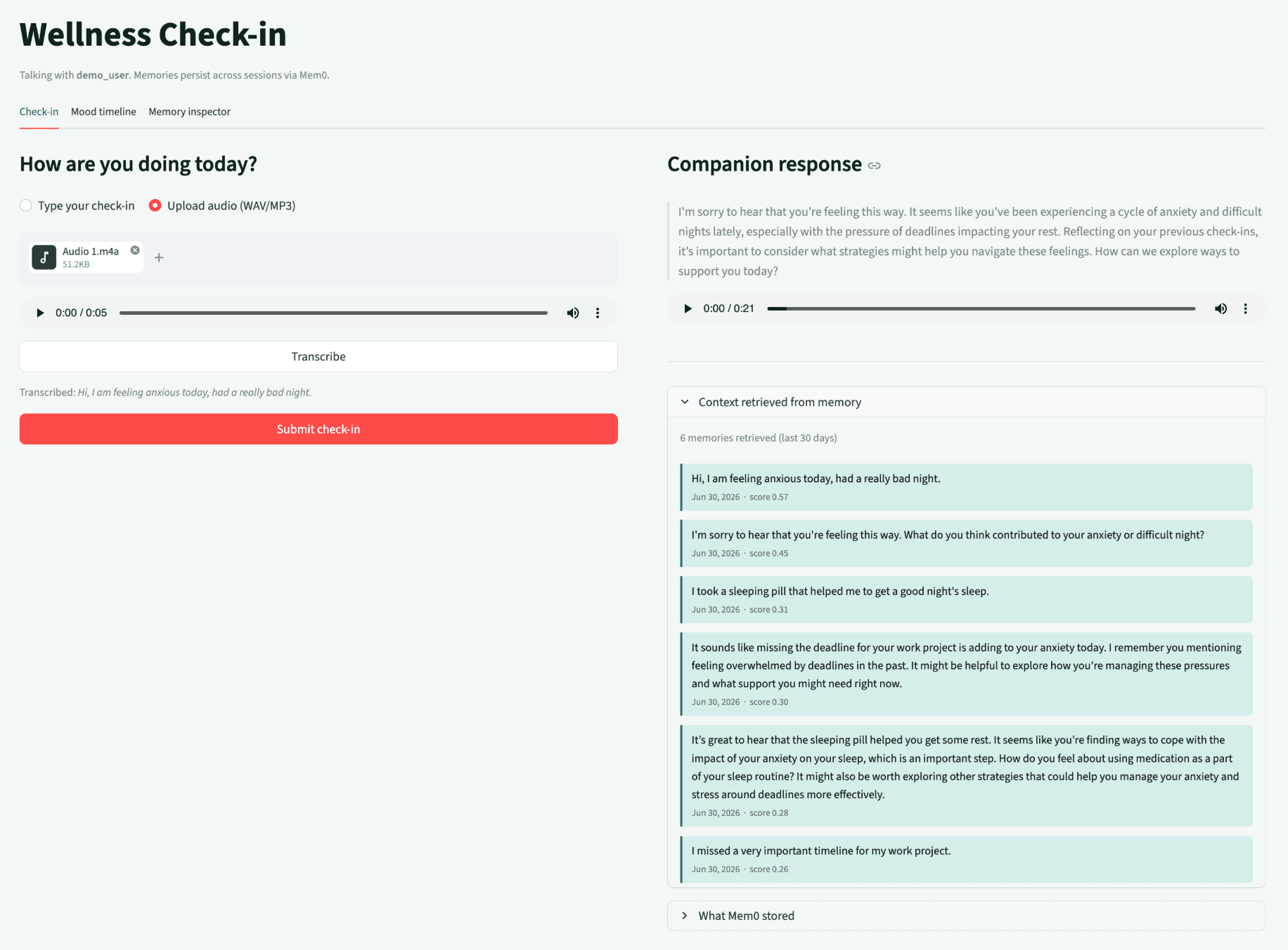 Final demo app