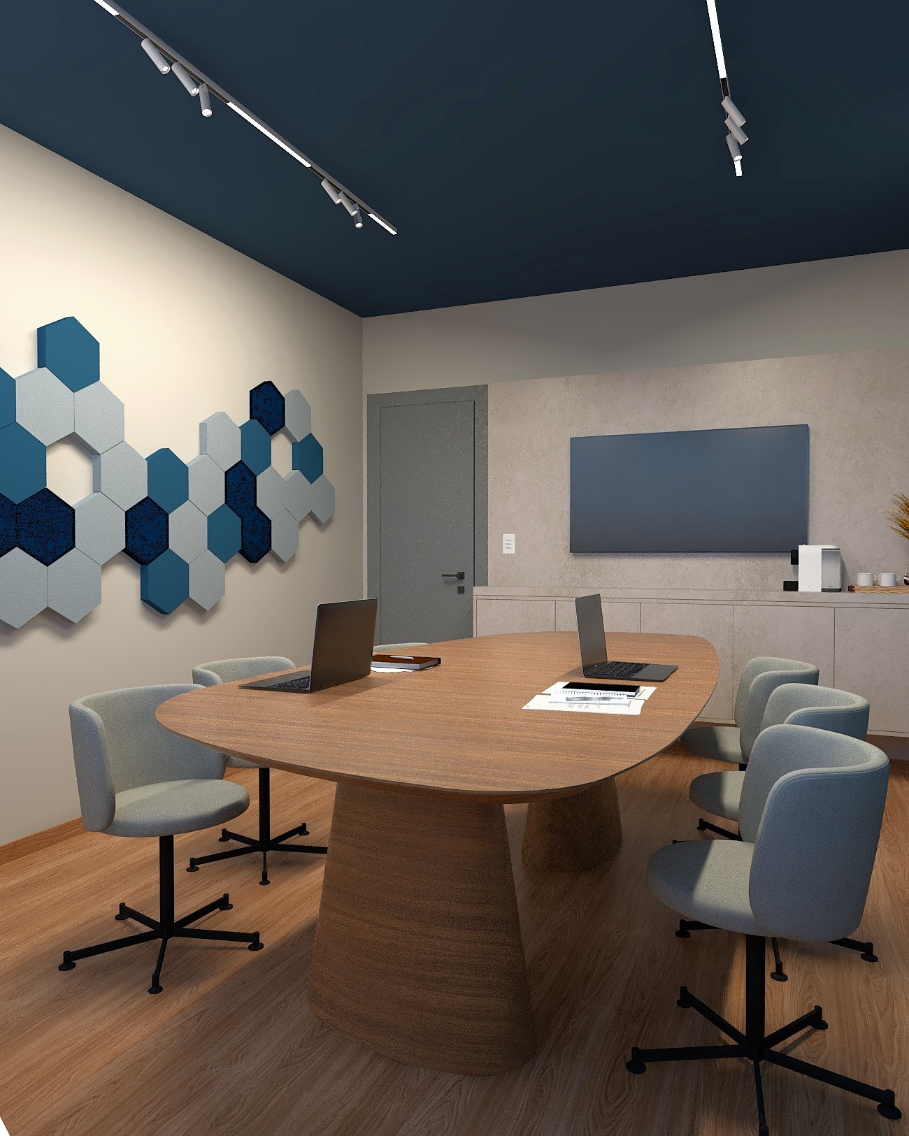 A person stands in a sandstone cave.