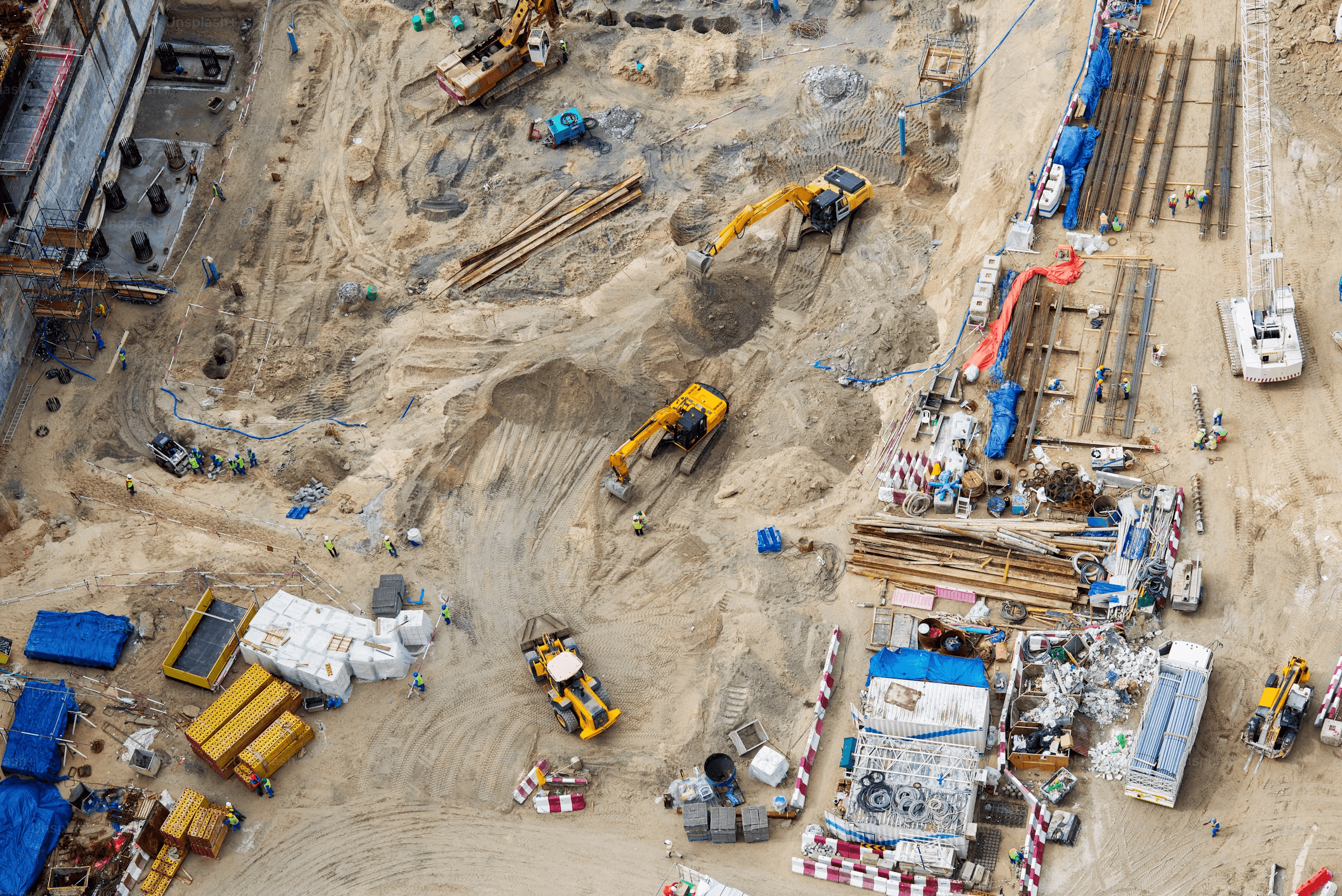 Construction Site Top View