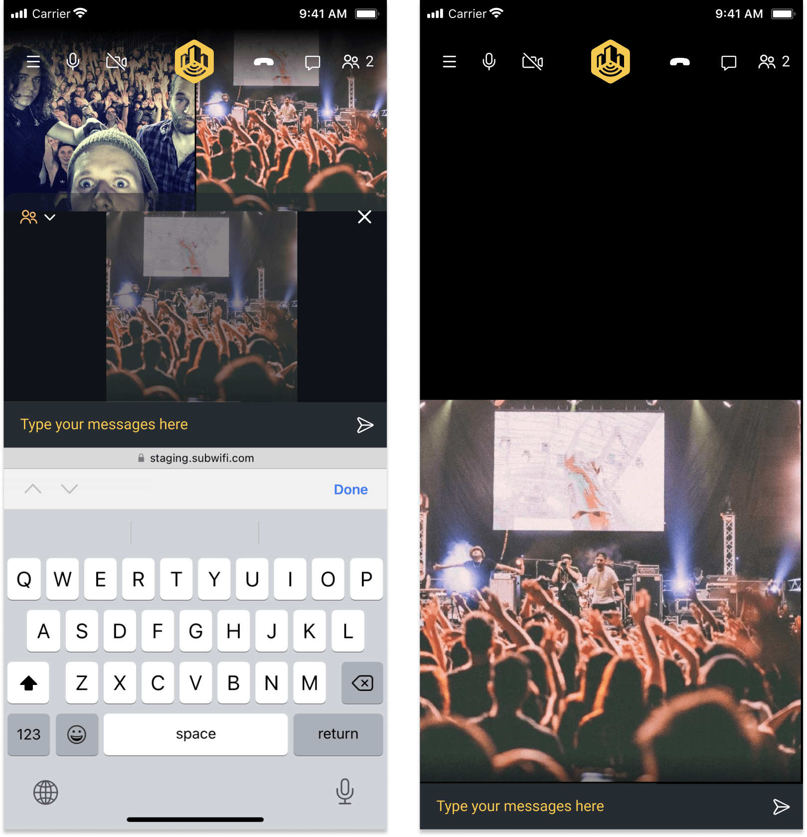 Early interface designs / layouts