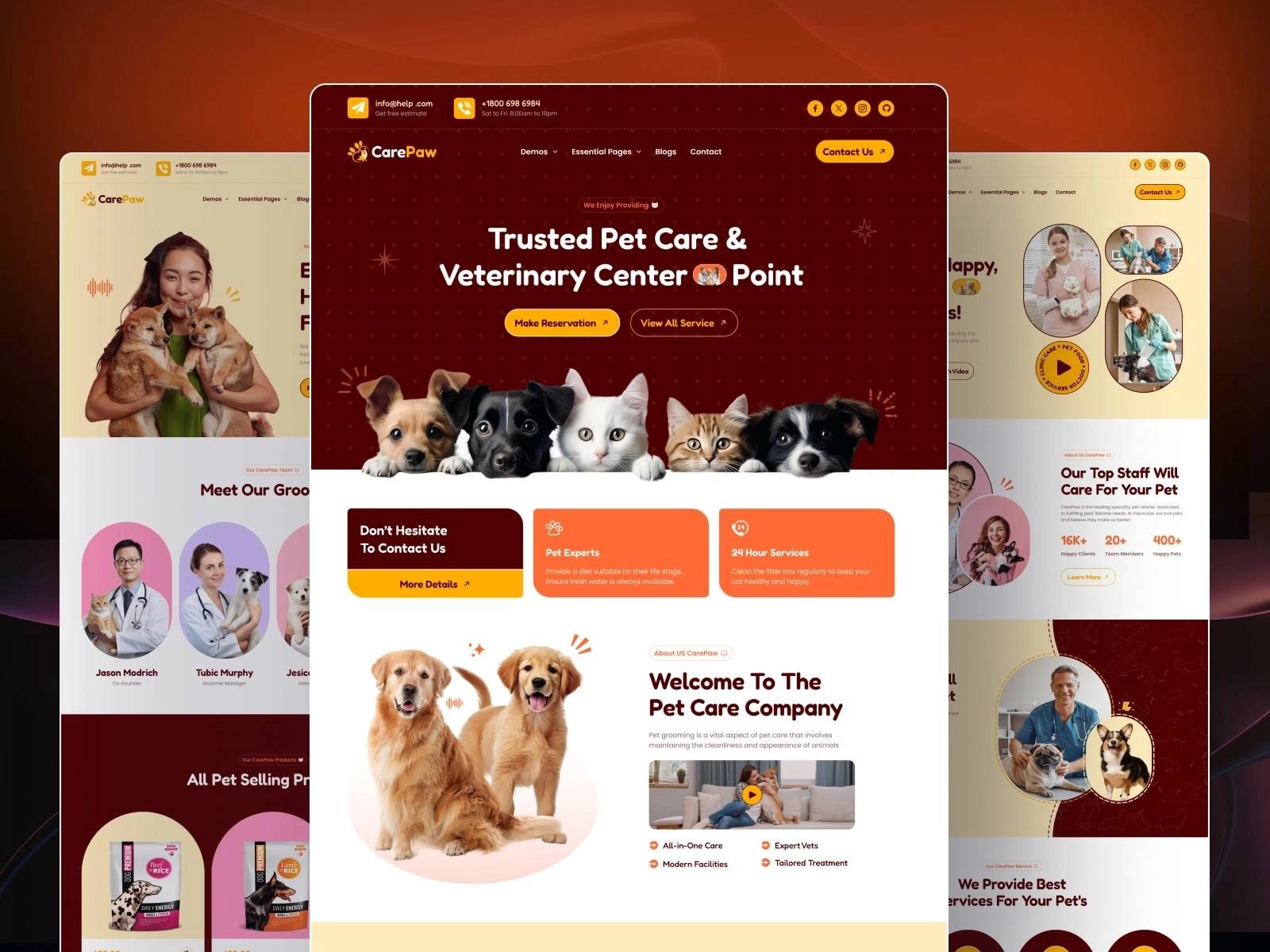 carepaw framer template