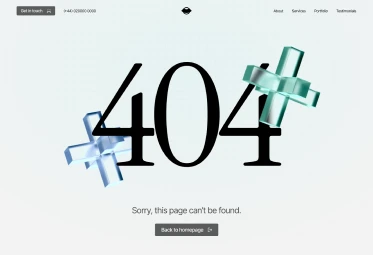 Affordable Custom Web Design 404 Error Page