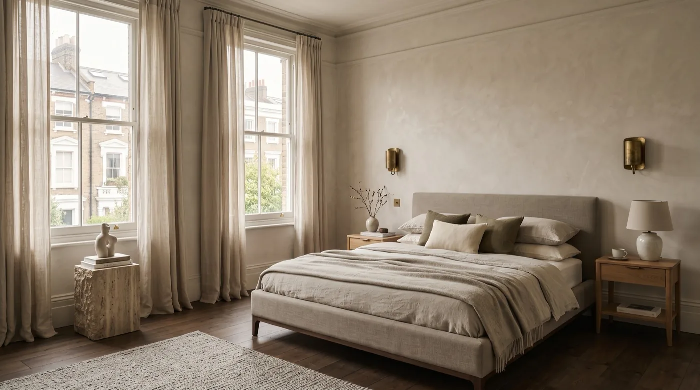 After: Bedroom, Airbnb turnover