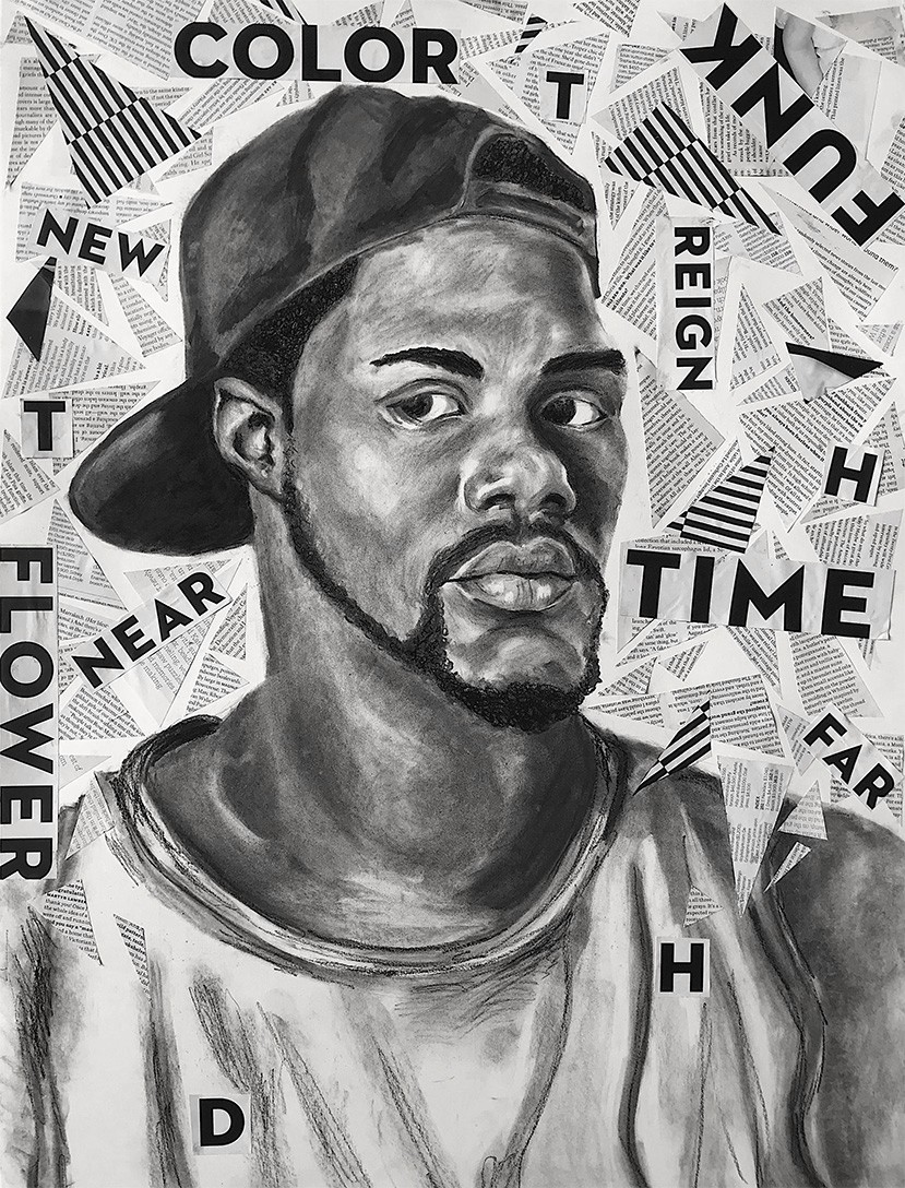 Black and white wave