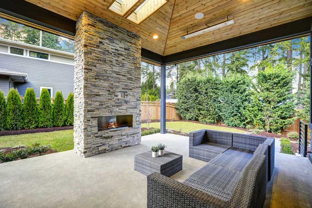 Outdoor Patio Fireplace
