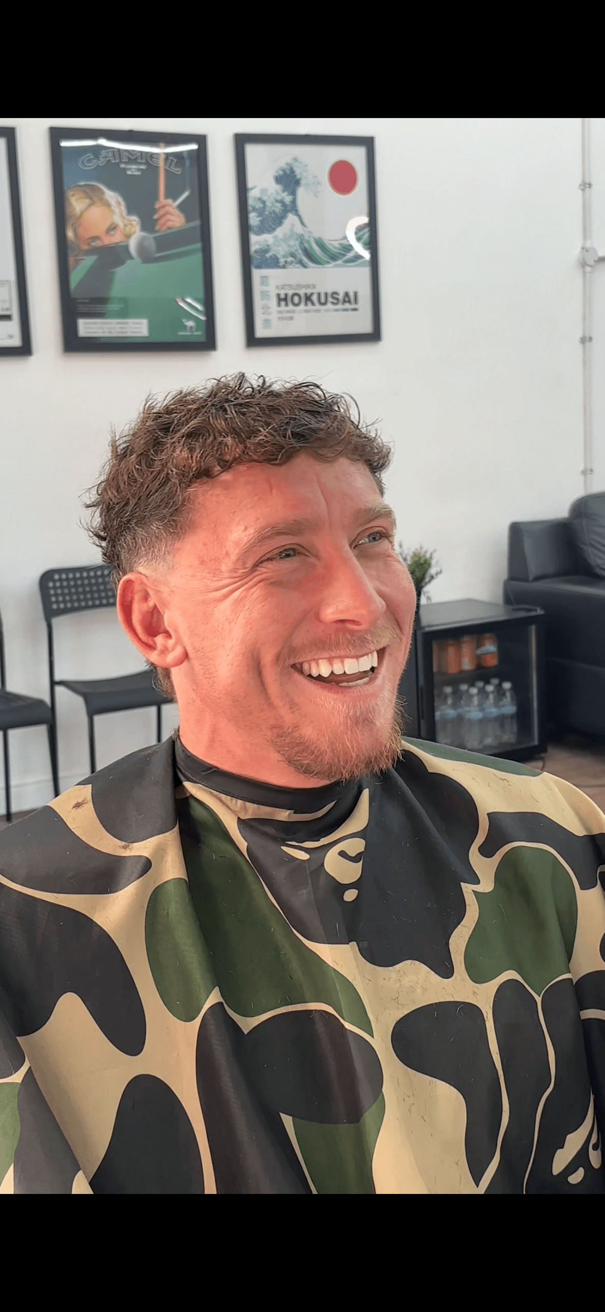 A finished haircut at Hustle Barbers, Chesterfield