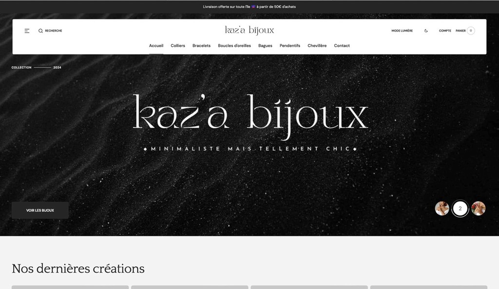 Site Kaza bijoux reunion