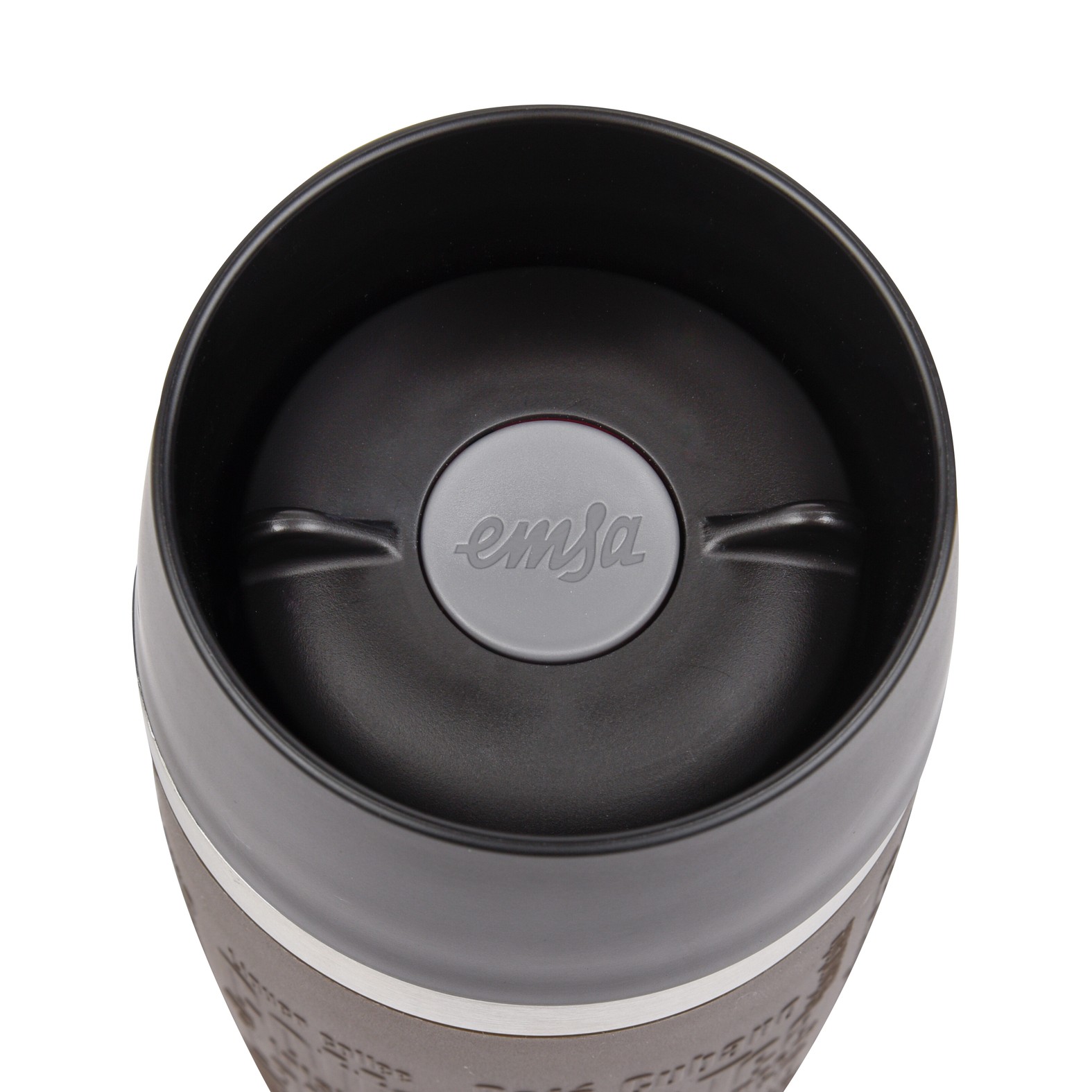 Brauner Emsa Travel Mug Geschlossen von oben