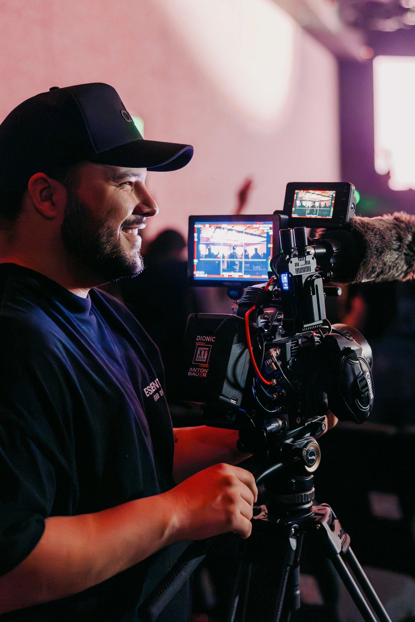 Portrait of portfolio creator – back view