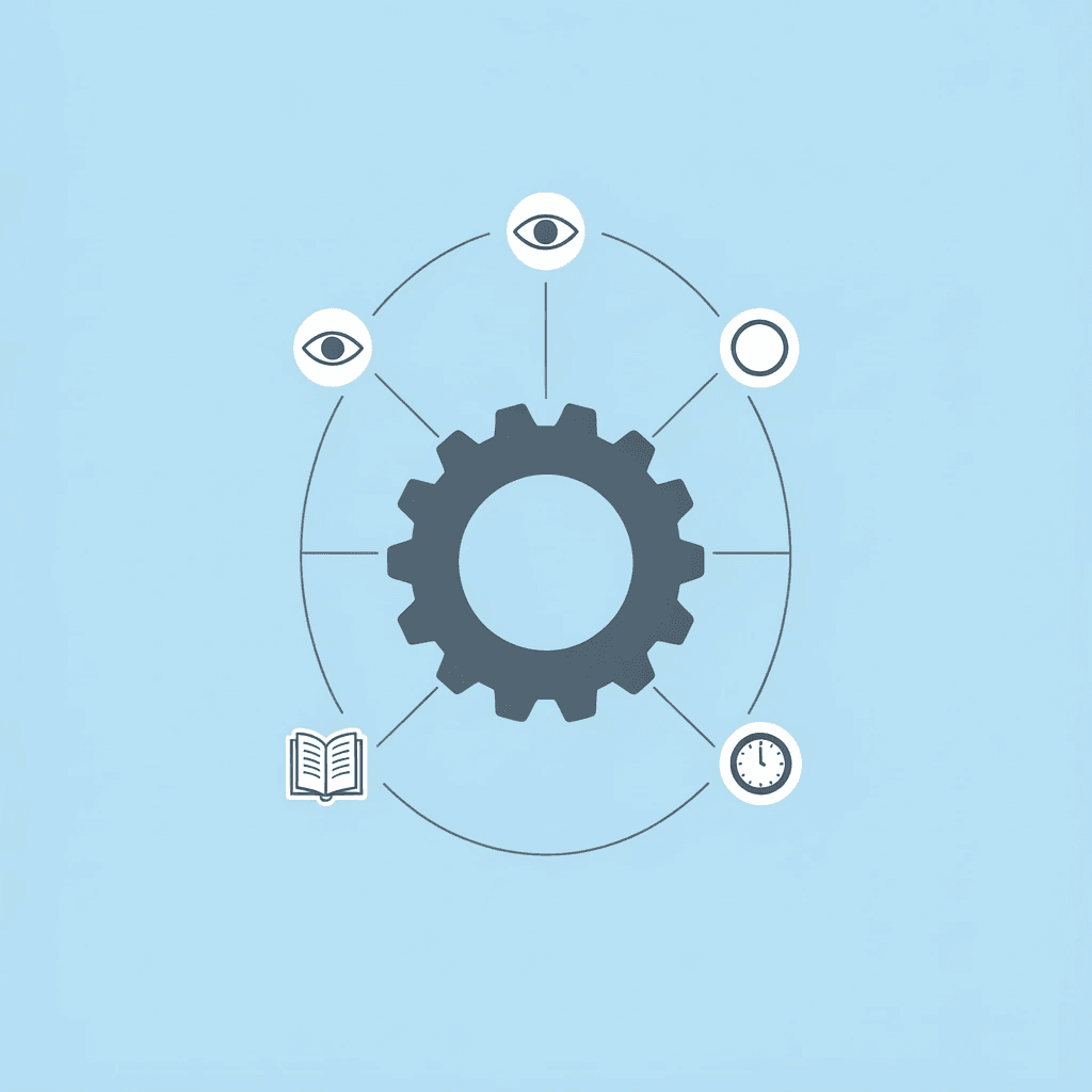 Balance scale comparing functional design versus aesthetic appeal in preschool classrooms