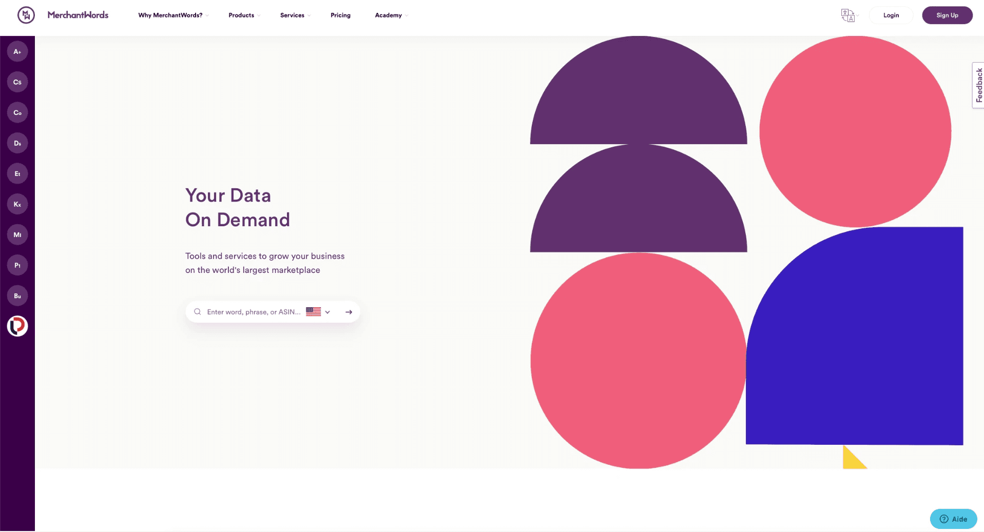 La plateforme MerchantWords