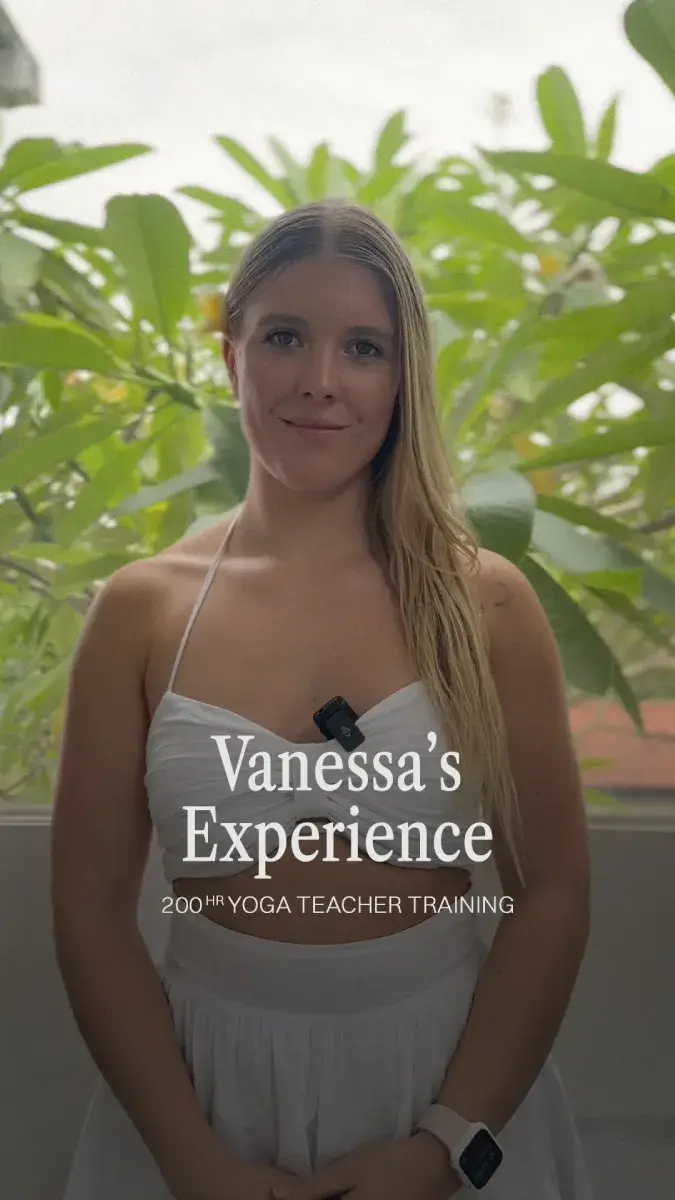 Vanessa's video testimonial about becoming a certified instructor through our Bali yoga teacher training