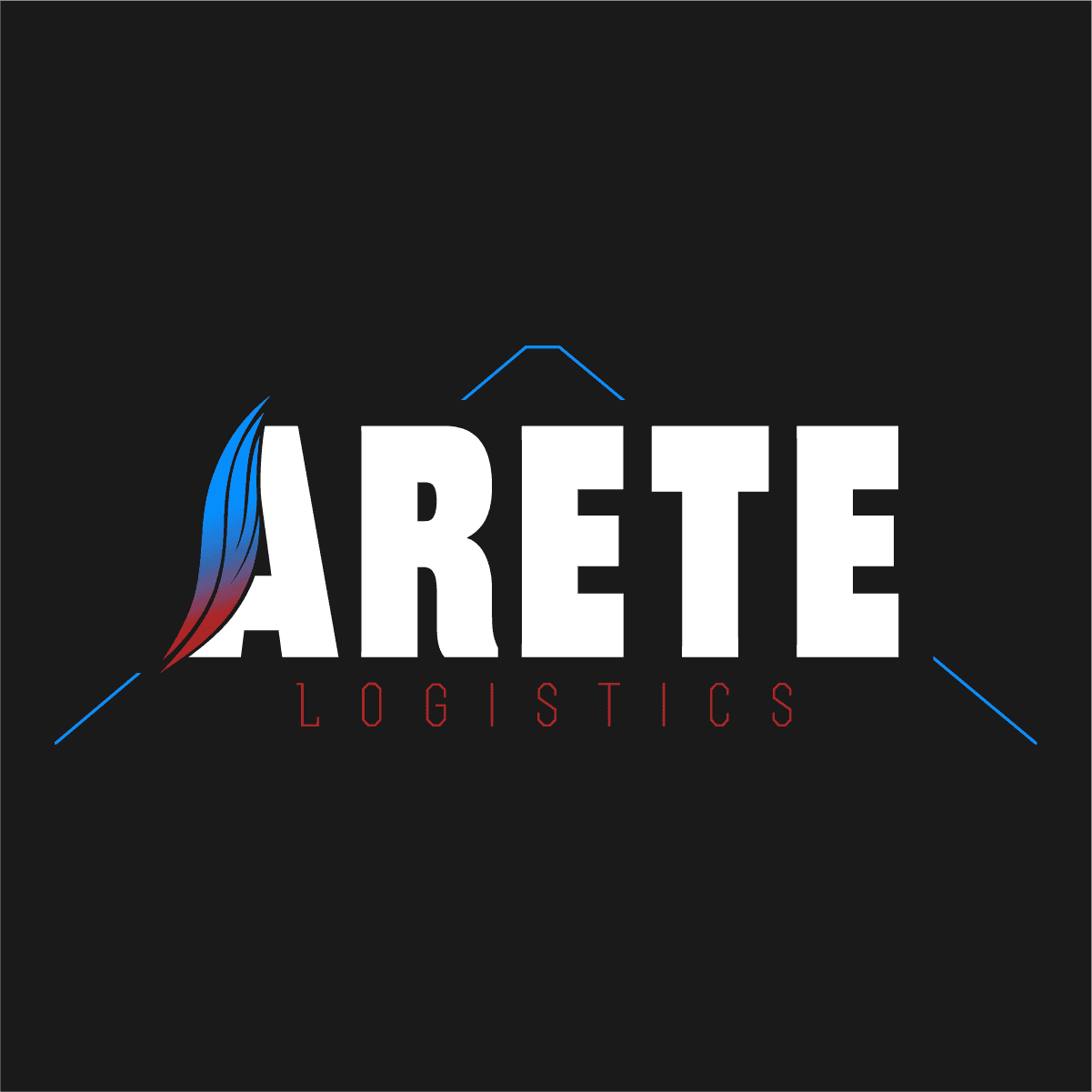 Website hero image of Arête Logistics logo 