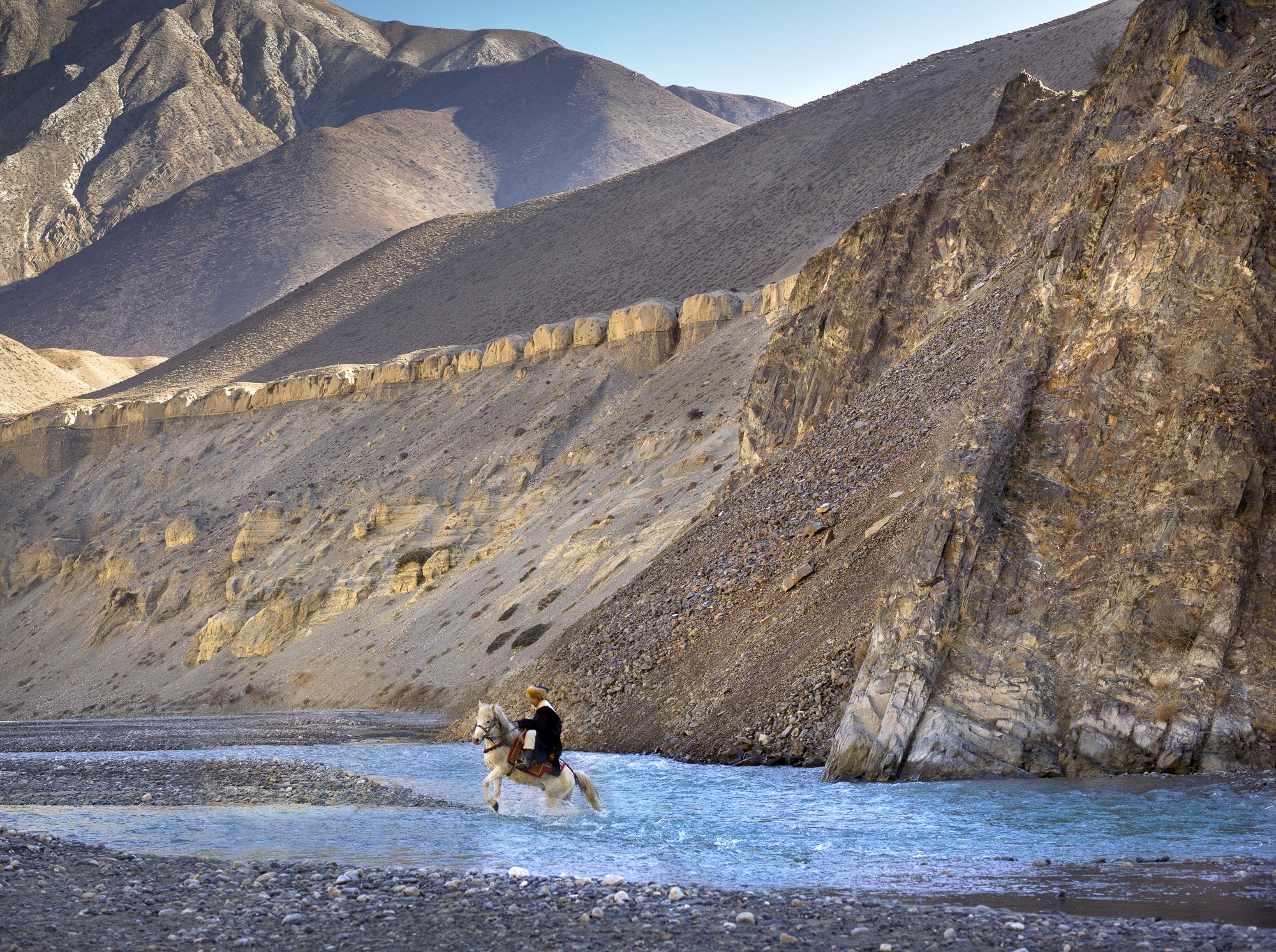 River Crossing: A Morning in Mustang