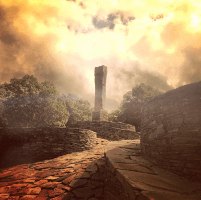 Trockenmauerkunstwerk Opus 40 von Harvey Fite