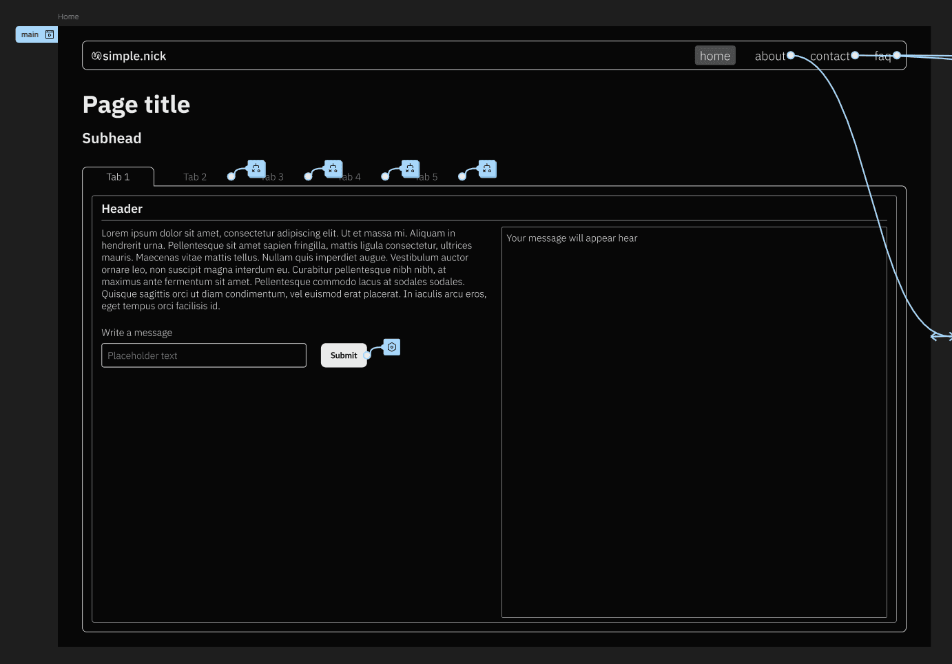 Screenshot of minimalnickism template