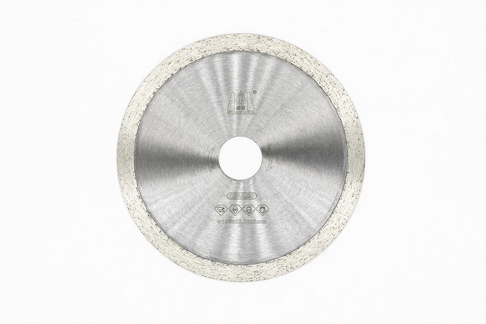 Front view of a single Sintered Continuous Turbo Blade with detailed brand markings and specifications.