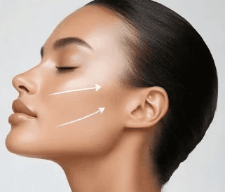 woman looking towards left