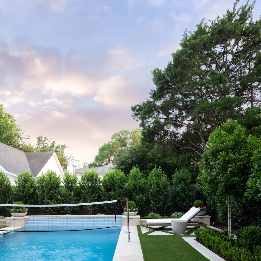 Artificial Turf Installation pool side in Dallas by Outdoor Concepts