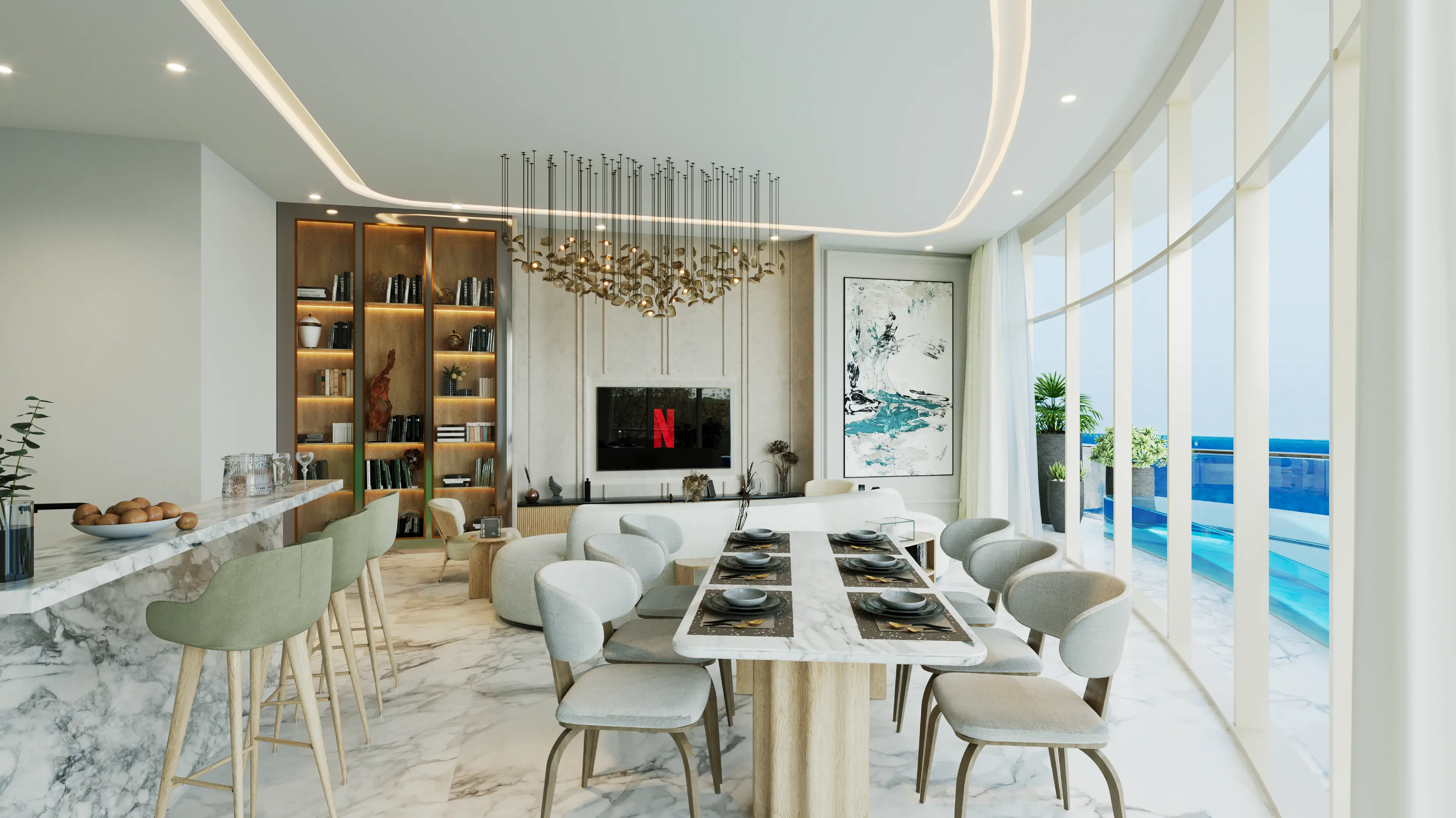 Aqua Arc Dining Area